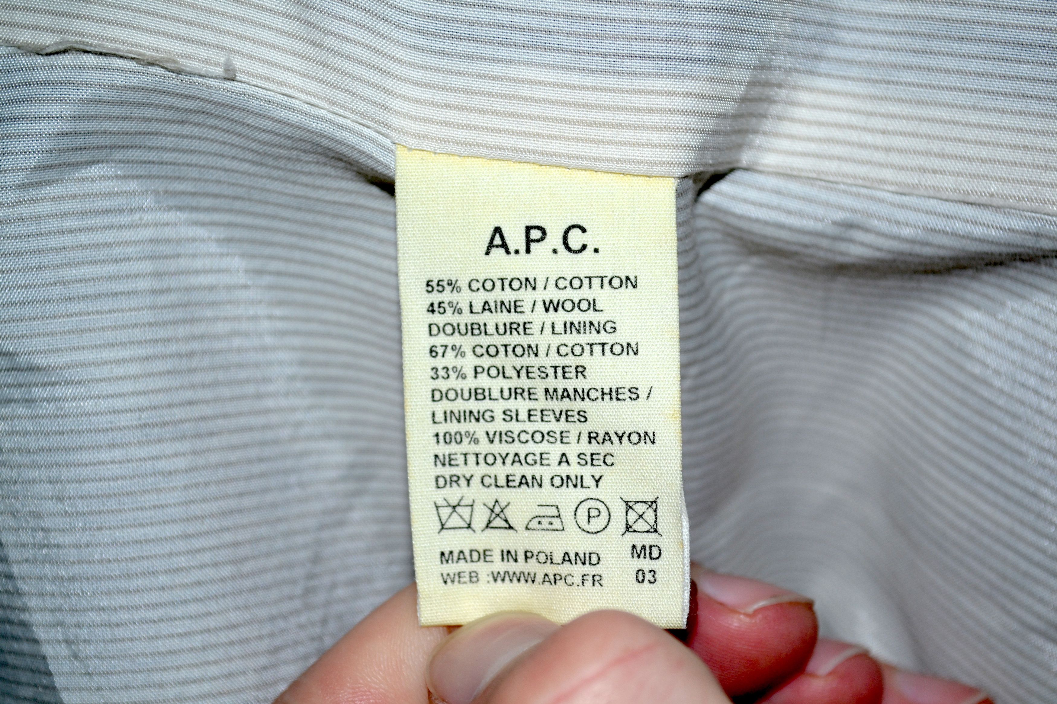 A.P.C. A.P.C. Black Blazer Size 48R - 9 Thumbnail