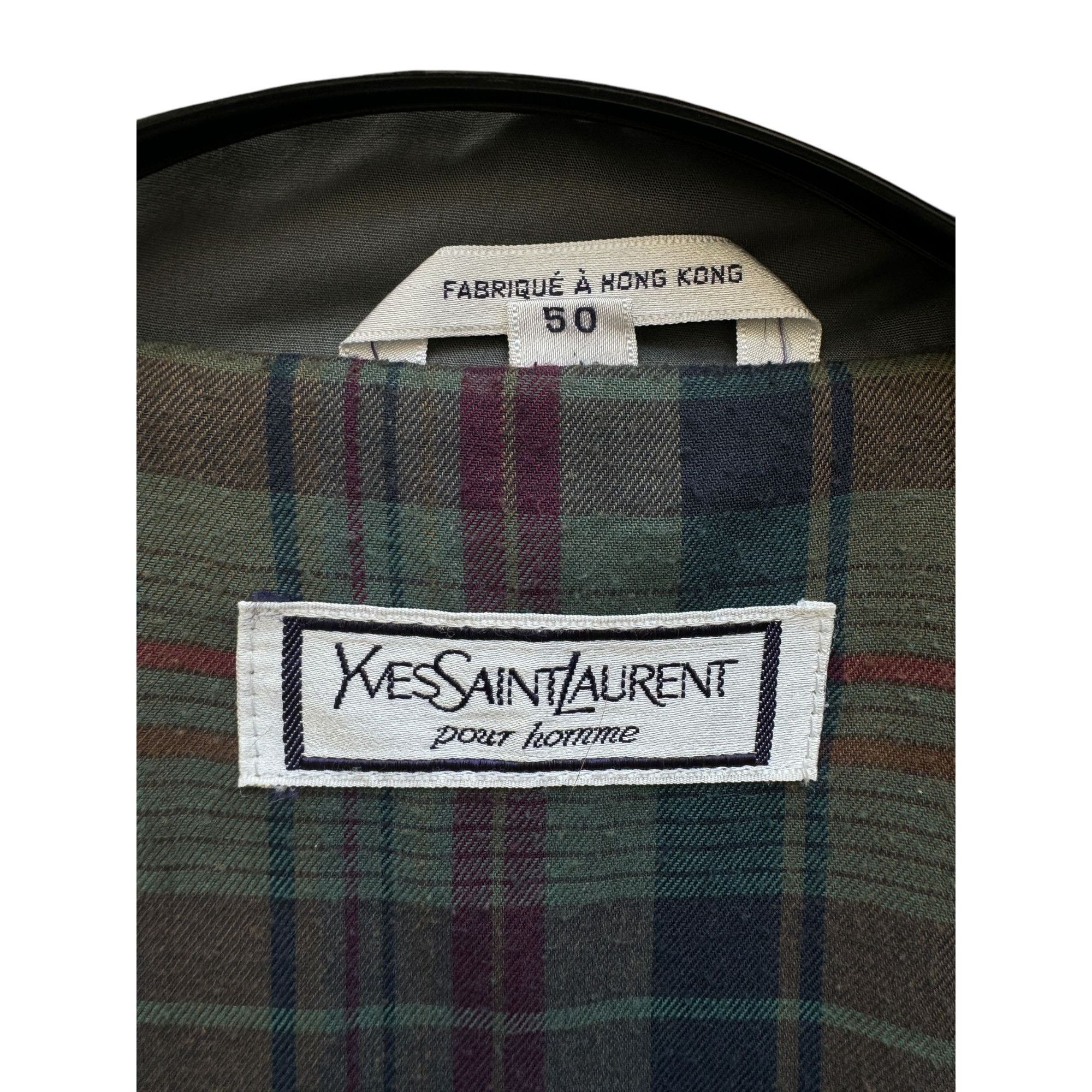 Yves Saint Laurent Grey Belted Coat Size US L / EU 52-54 / 3 - 6 Thumbnail