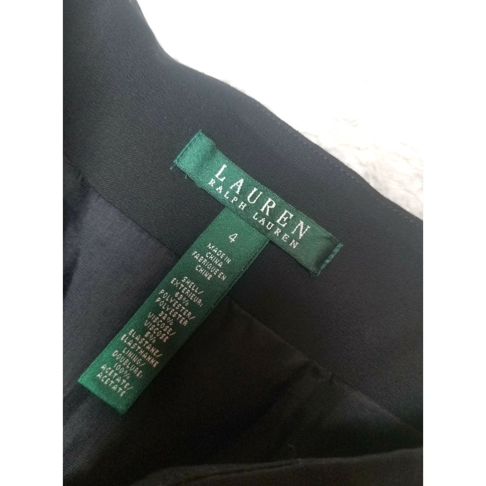Ralph Lauren Lauren Ralph Lauren Womens Skirt Black Size 4 Pencil Sailor Button Front 25" Straight & Pencil Womens Skirt Top Quality Black 4 Size 27" / US 4 / IT 40 - 3 Thumbnail