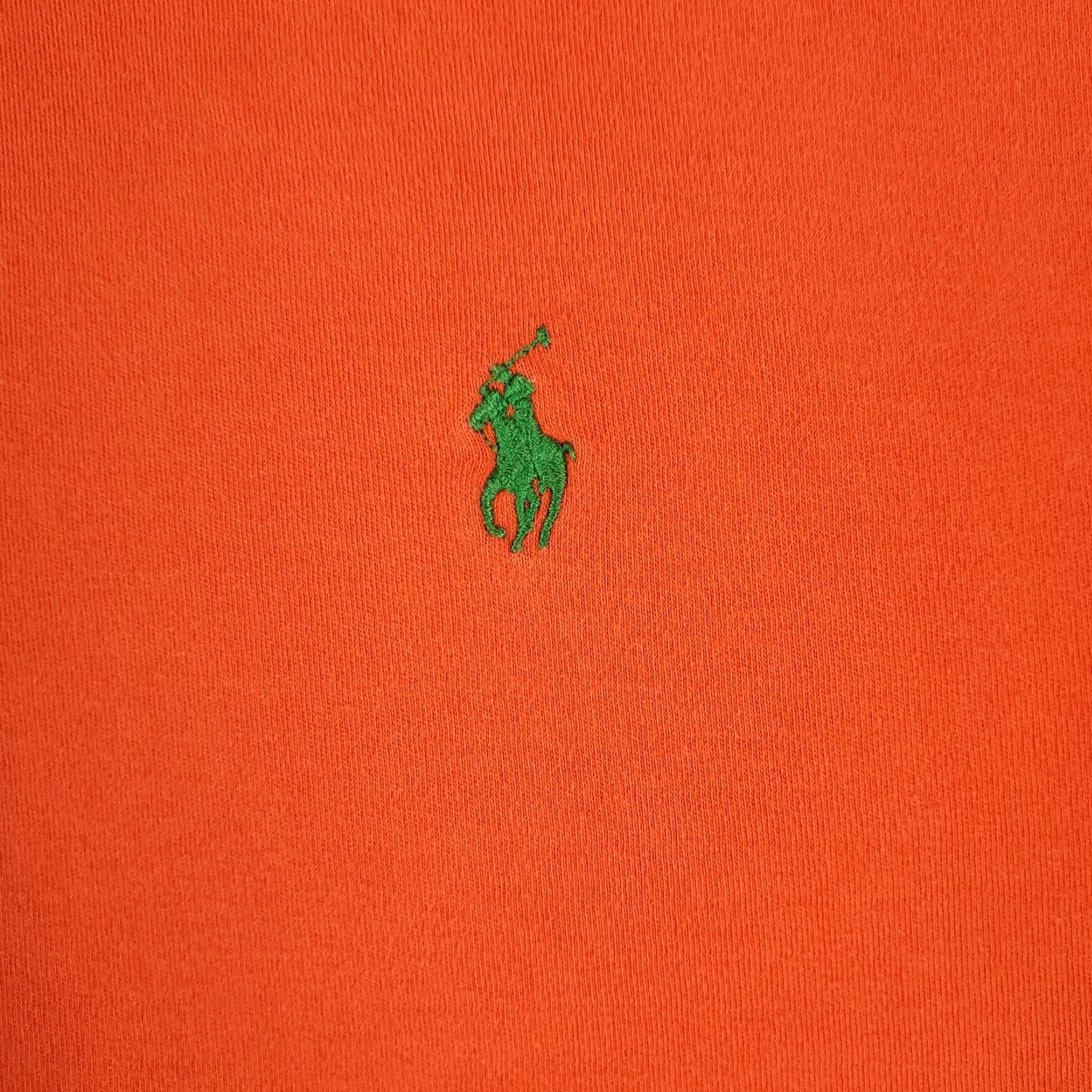 Ralph Lauren Ralph Lauren Polo Shirt Mens XL Orange Pony Casual Short Sleeve Button Collared Cotton Woven Logo Vintage No - Men’s Polo Size US XL / EU 56 / 4 - 3 Thumbnail