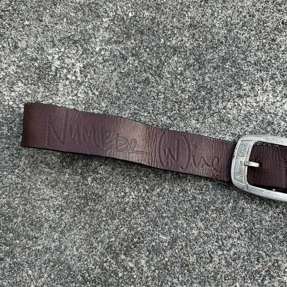 Kapital Vintage Number Nine leather belt Size ONE SIZE - 5 Thumbnail
