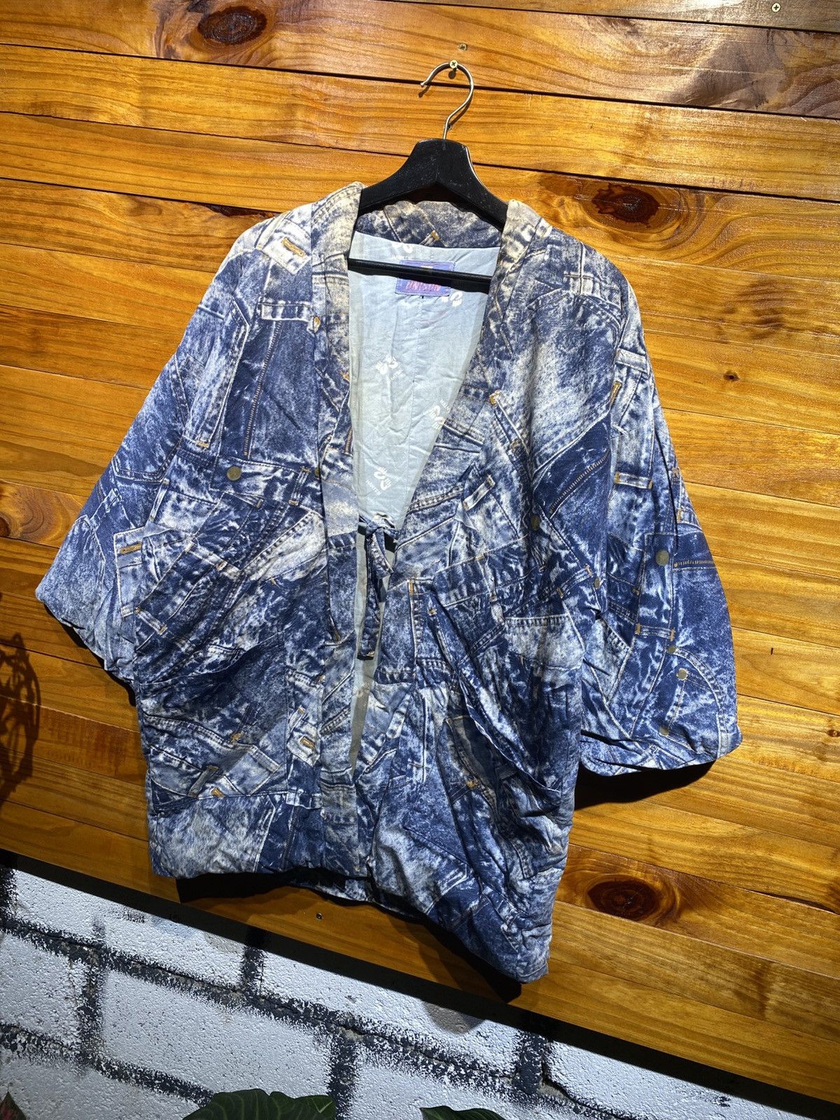 Japanese Brand Unison Hanten Jacket Print Kimono Style Hurdle Graphic Size US M / EU 48-50 / 2 - 11 Thumbnail