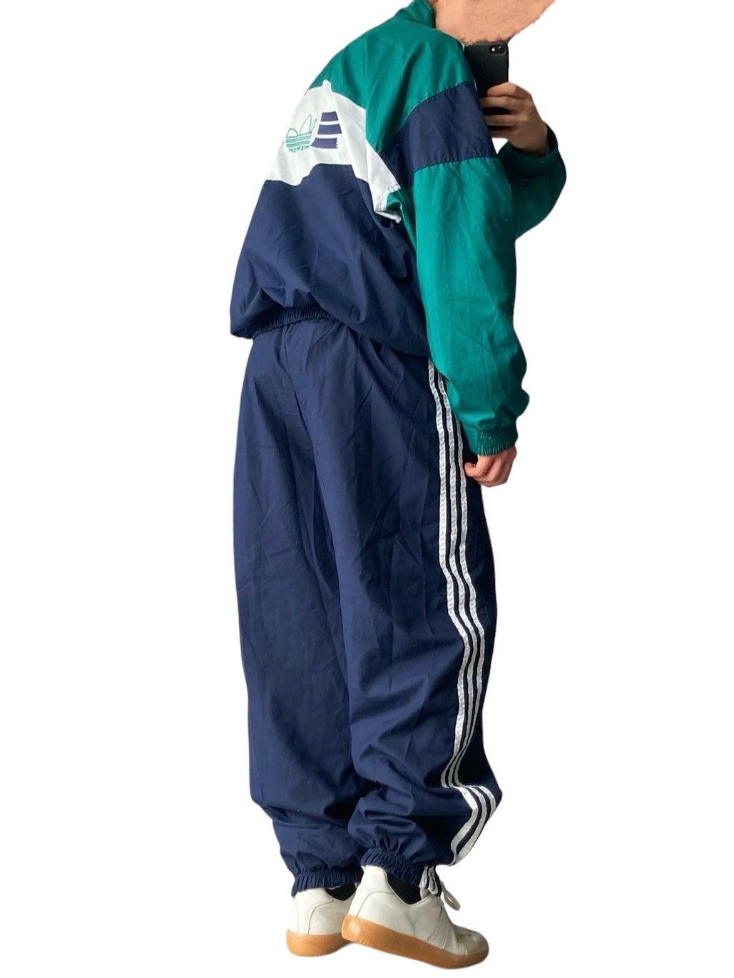 Adidas × Vintage Vintage 80s 90s Adidas Tracksuit Track Jacket Pants Set Size US XL / EU 56 / 4 - 2 Thumbnail