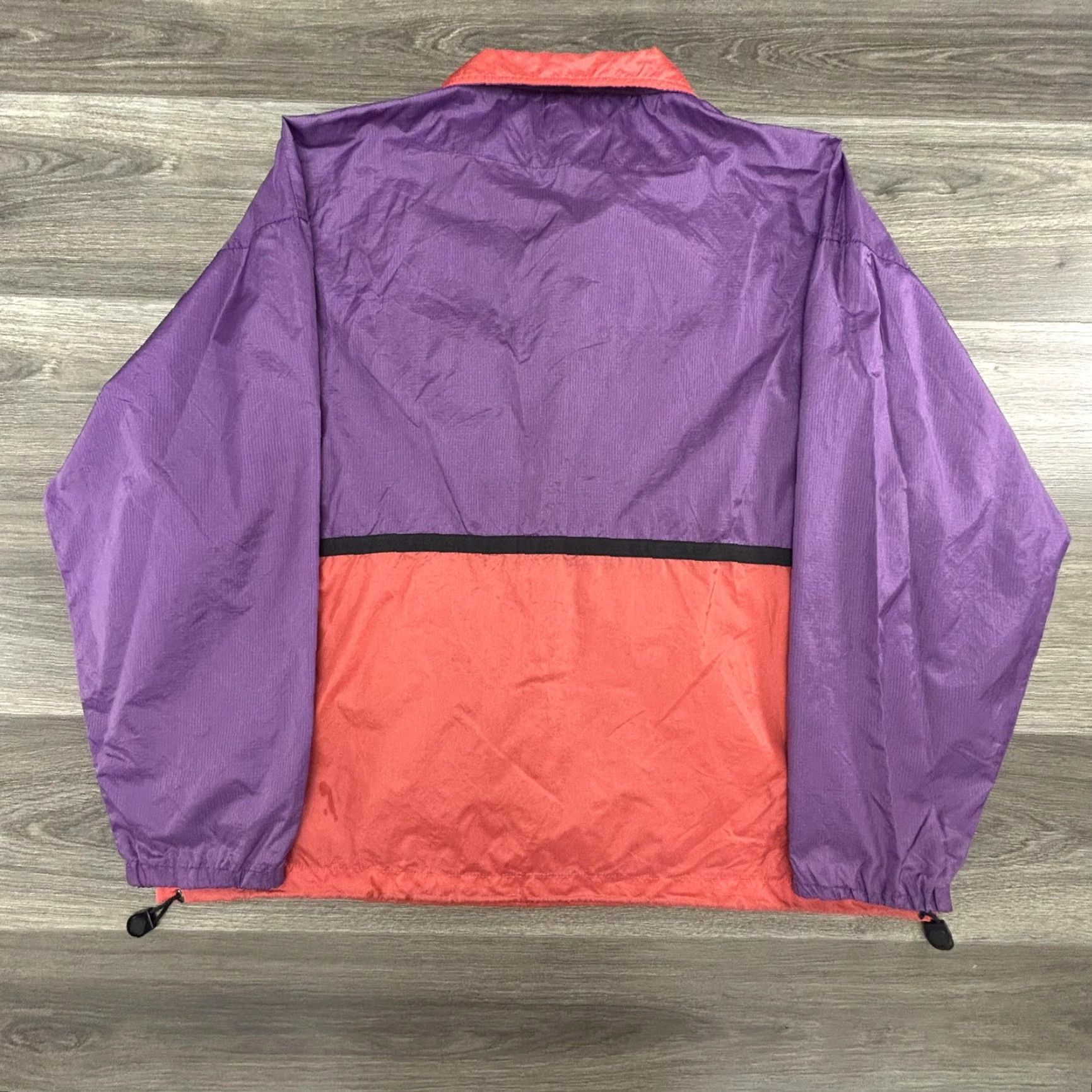 Eddie Bauer VINTAGE Eddie Bauer Jacket Mens XL Windbreaker Pouch Nylon 90s Outdoors Purple Red Collared Zip Pocket Size US XL / EU 56 / 4 - 2 Thumbnail