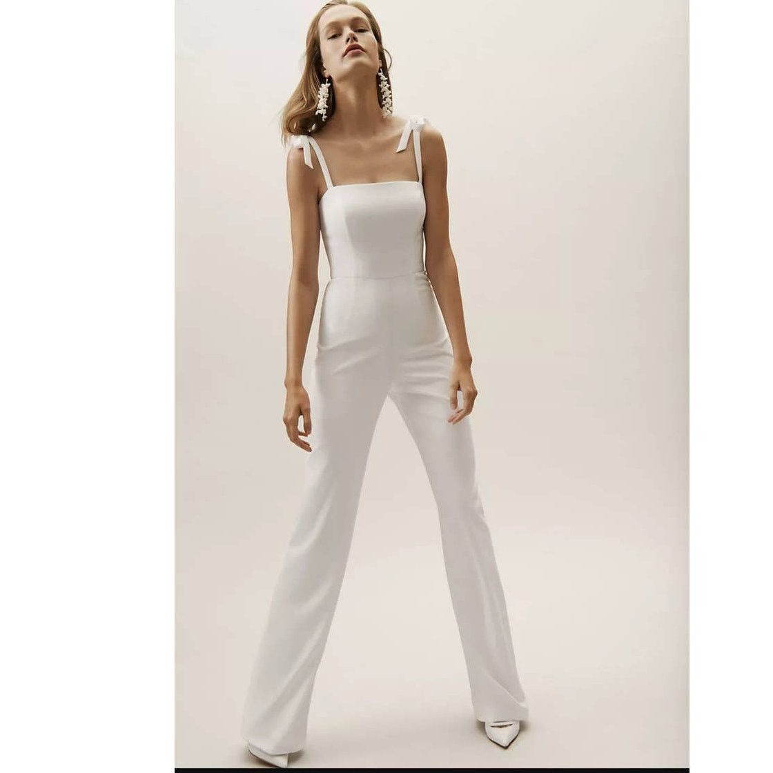 Anthropologie New Anthropologie BHLDN Trinity Jumpsuit by Theia $280 SZ4 Size 27" / US 4 / IT 40 - 2 Thumbnail