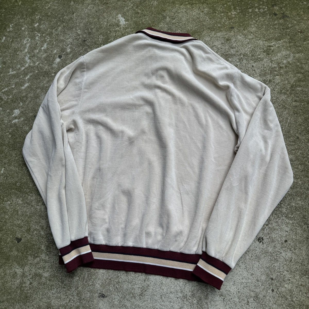 Vintage 70s JcPenney Velour Velvet Polo ERD Grunge Raimundo Size US XL / EU 56 / 4 - 12 Thumbnail
