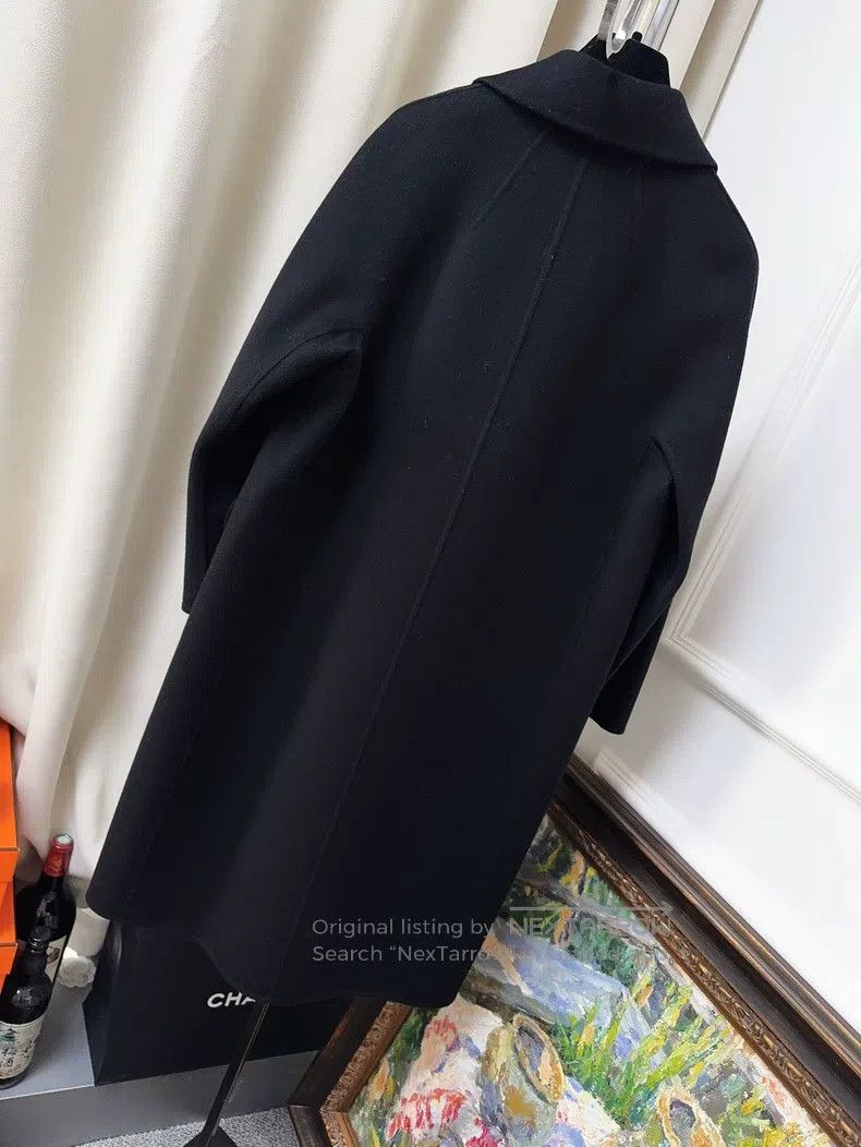 Loro Piana Lora Piana Black Cashmere Long Single-breasted Coat Jacket Size XS / US 0-2 / IT 36-38 - 2 Thumbnail