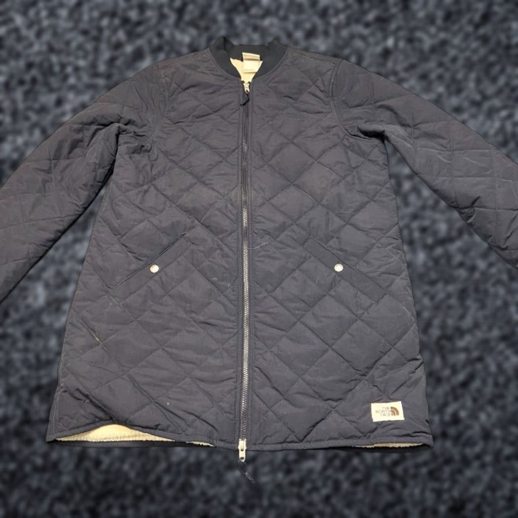 The North Face The North Face Cuchillo Parka Jacket Womens Large Navy Blue Quilted Sherpa Lined Size L / US 10 / IT 46 - 1 Thumbnail
