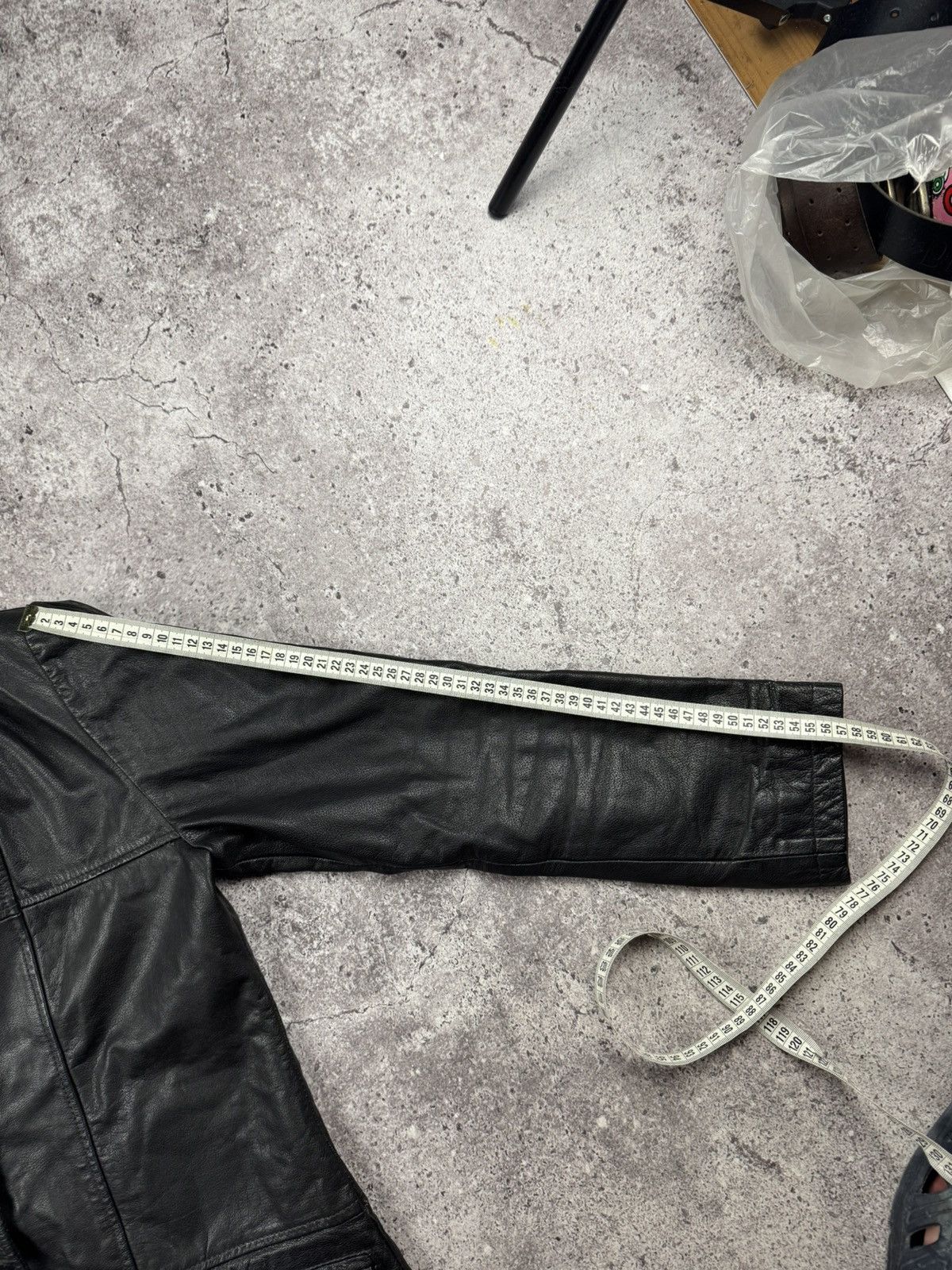 Japanese Brand Rick Owens STYLE Avant Garde Leather Opium Jacket Coat Y2K Size M / US 6-8 / IT 42-44 - 10 Thumbnail