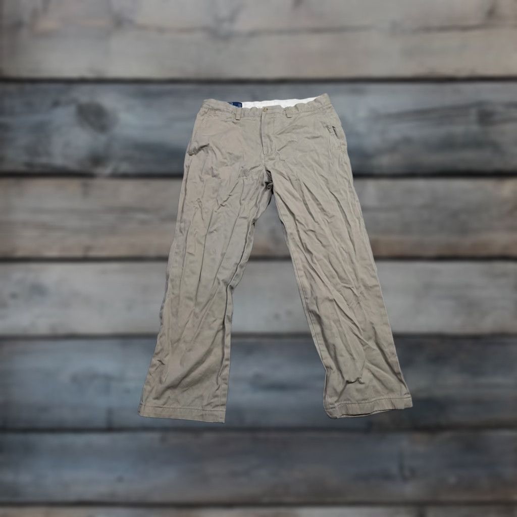 Polo Ralph Lauren Polo Ralph Lauren Pants Mens 34 Beige Chino 5-Pocket Stretch Classic 30in Inseam Casual Straight 34x30 Size US S / EU 44-46 / 1 - 1 Thumbnail