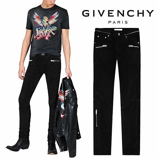 image of Givenchy Men's Workwear Canvas Jeans Size 54 in Black