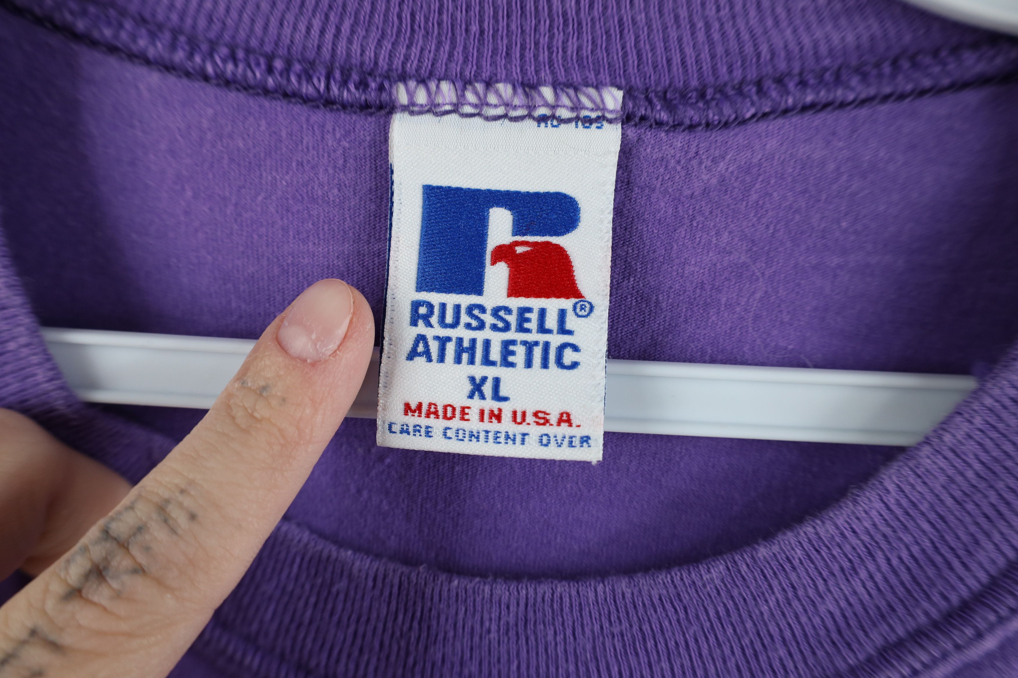 Russell Athletic Vintage 90s Russell Athletic Short Sleeve Pocket T-Shirt USA Size US XL / EU 56 / 4 - 5 Thumbnail