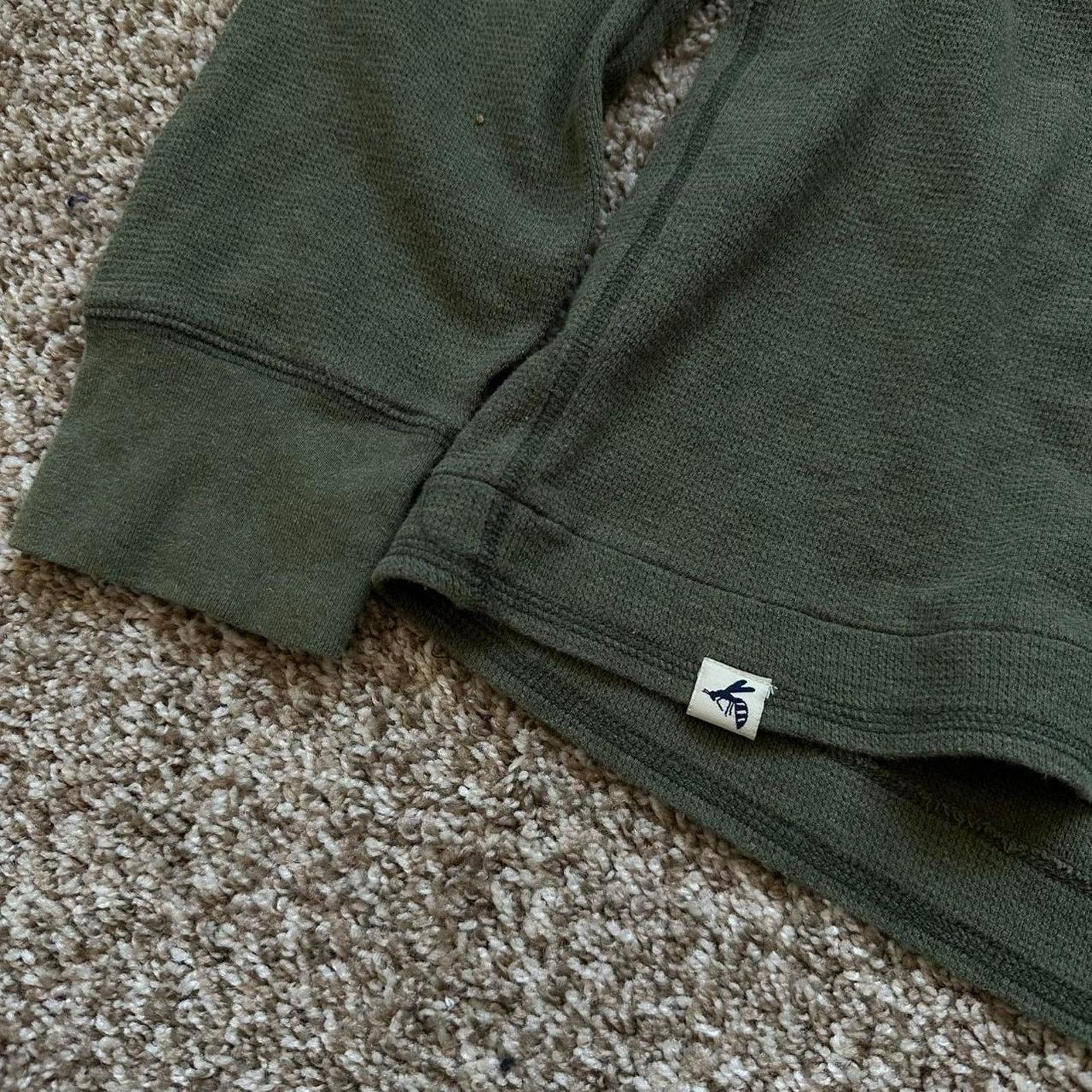 Vintage Vintage 00s basic raw green longsleeve Size US XL / EU 56 / 4 - 5 Thumbnail