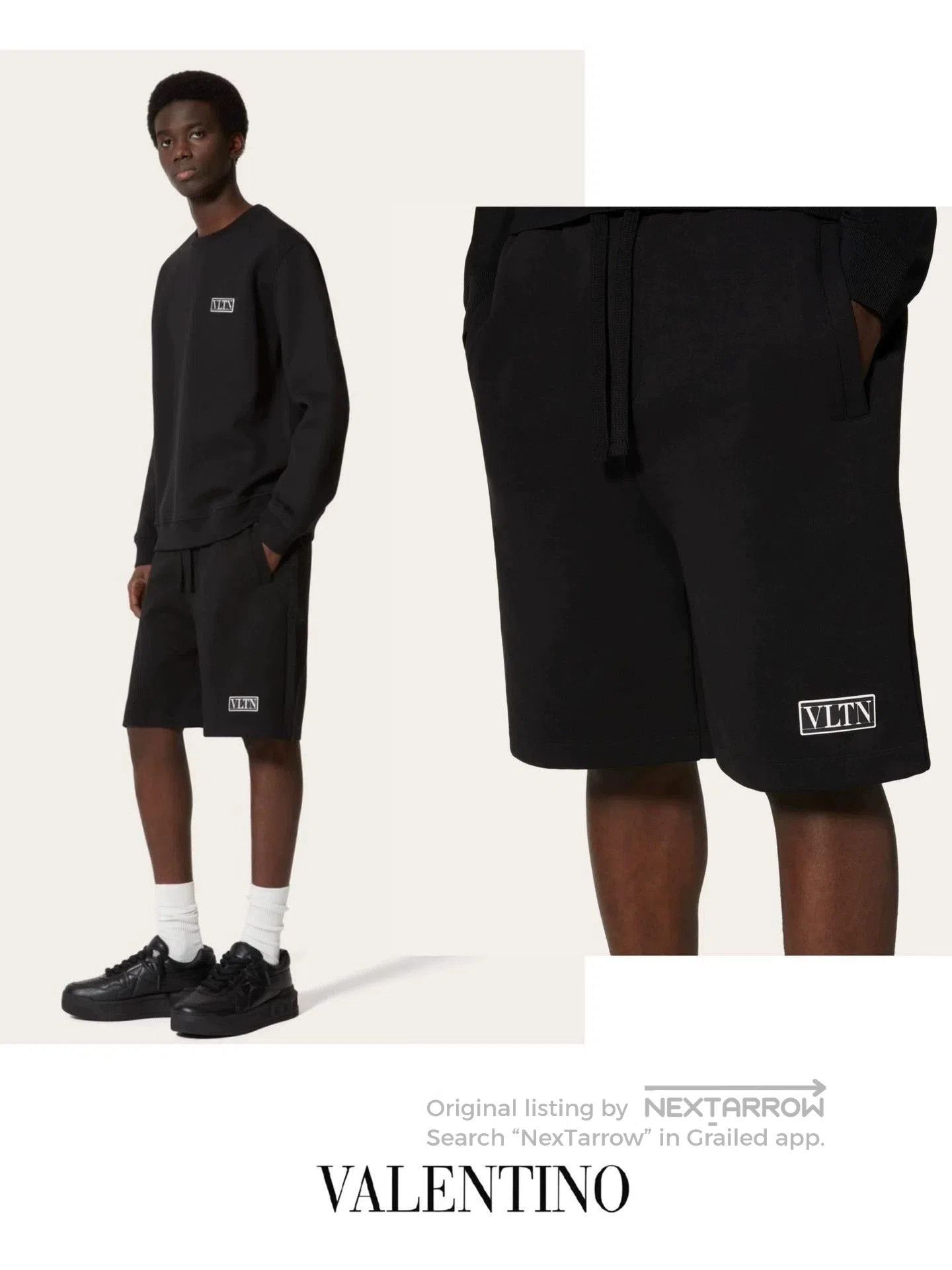 Valentino Valentino VLTN Drawstring Shorts. Size US 30 / EU 46 - 8 Thumbnail