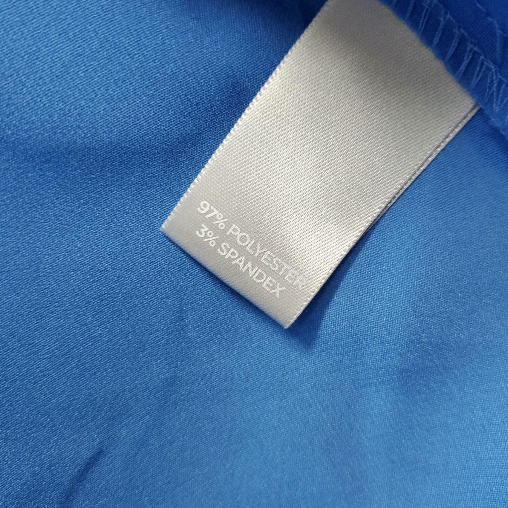Avenue Avenue Womens Shirt 22/24 Blue Stretch Long Sleeve Collared Button Up Size 3XL / US 20-22 - 5 Thumbnail