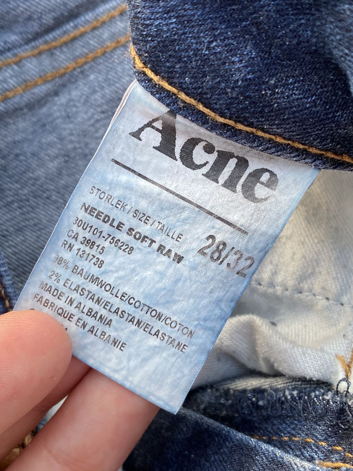 Acne Studios × Jean × Vintage Vintage Jeans Acne Studios Light Blue Size 28" / US 6 / IT 42 - 13 Thumbnail