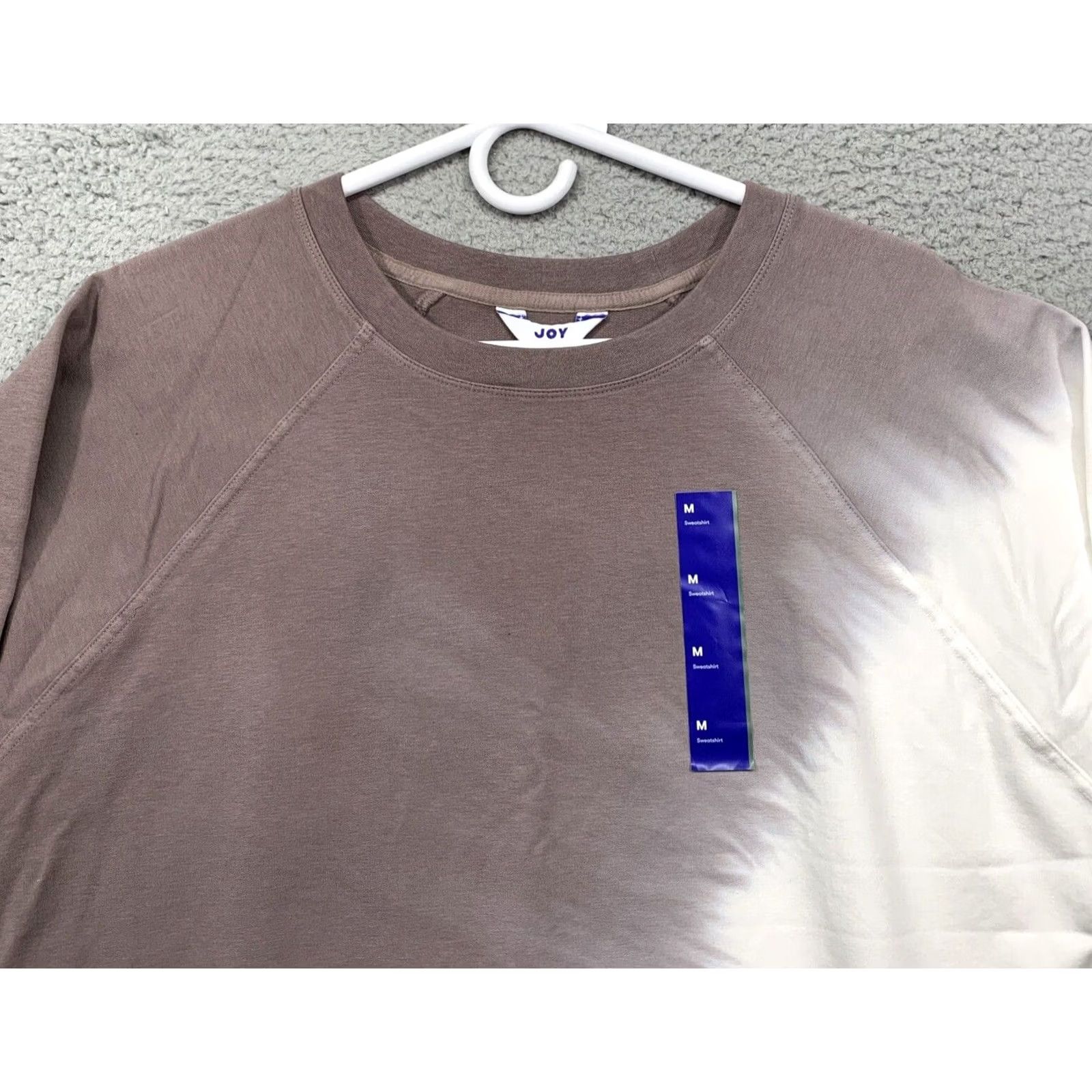 Vintage Joy Lab Cropped Sweatshirt Women’s Mocha & Cream Size M Thumb Holes NWT Size M / US 6-8 / IT 42-44 - 2 Thumbnail