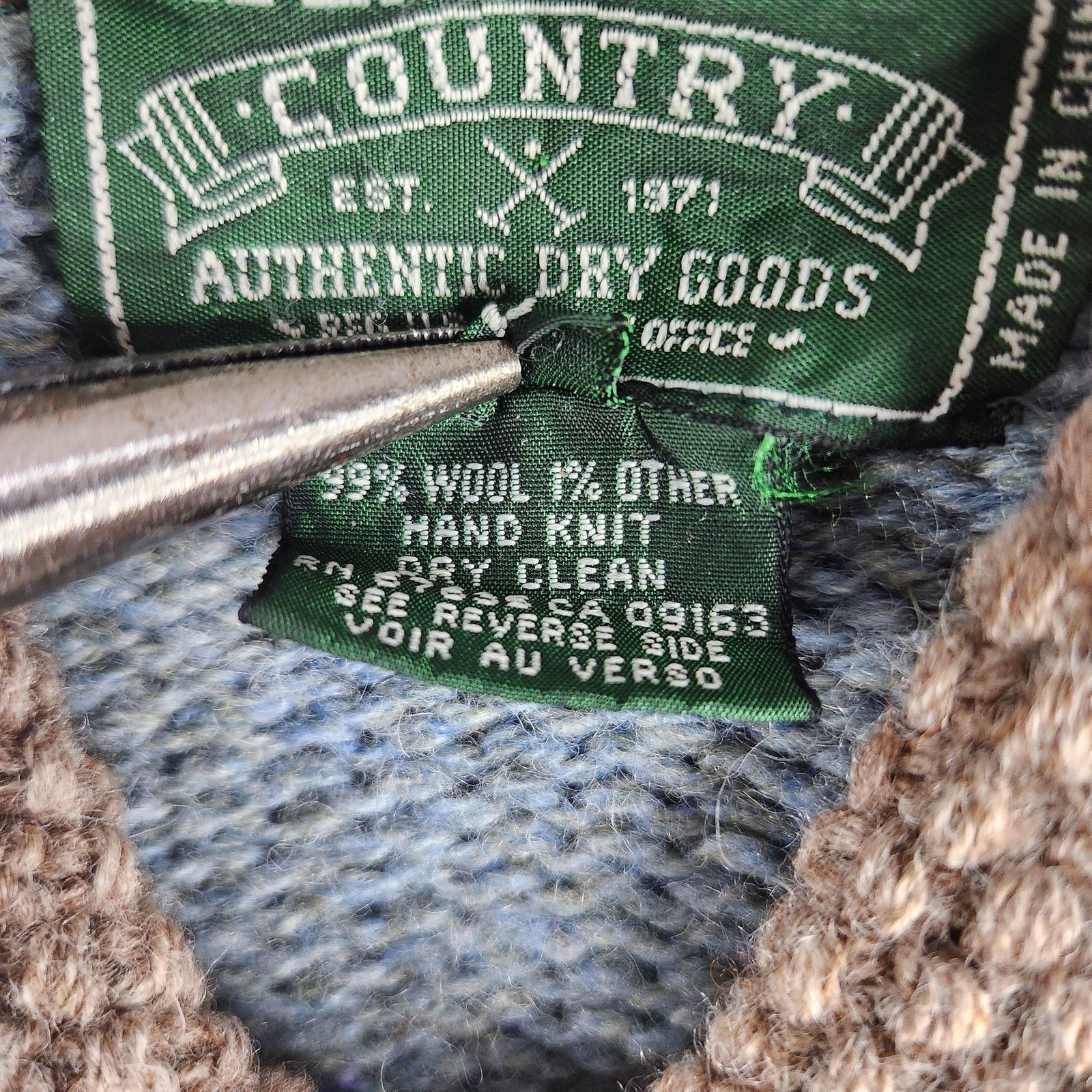 Polo Ralph Lauren Country 1990 Hand-Knit Shawl-Collar Southwestern Cardigan Size US L / EU 52-54 / 3 - 6 Thumbnail