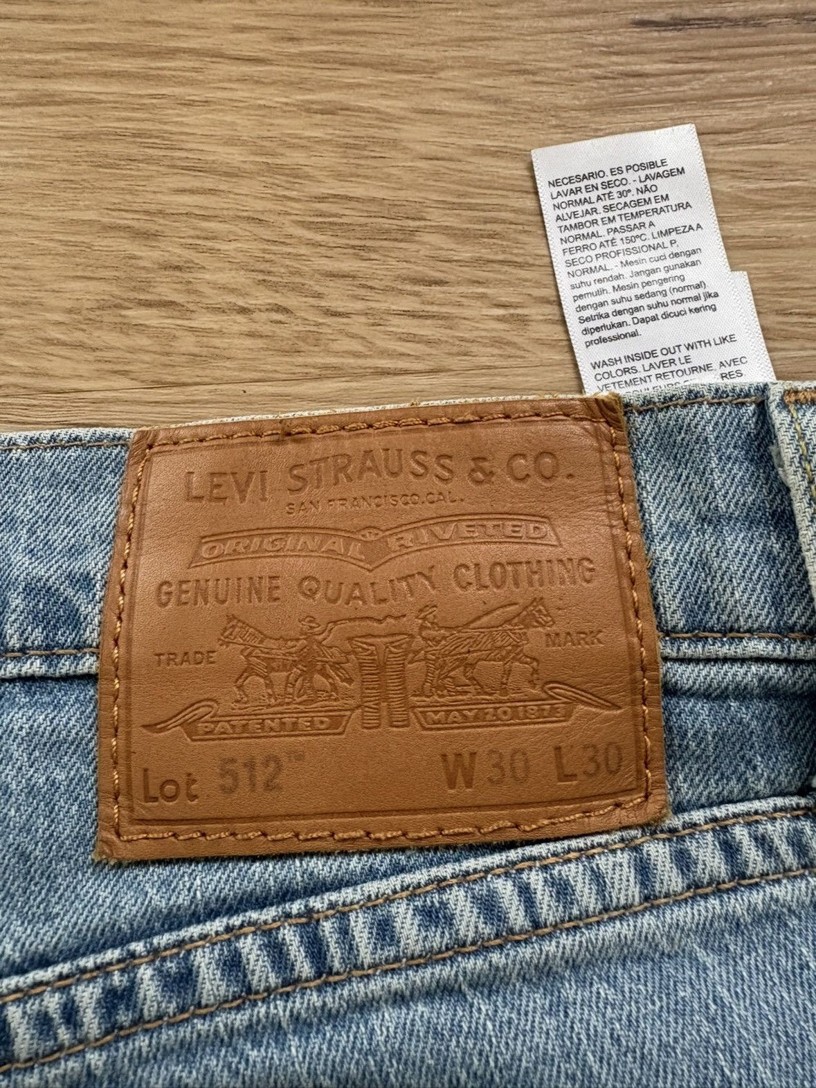 Levi's Levi’s 512 Slim Taper Jeans W30 L30 light blue Used Wash Size US 30 / EU 46 - 6 Thumbnail