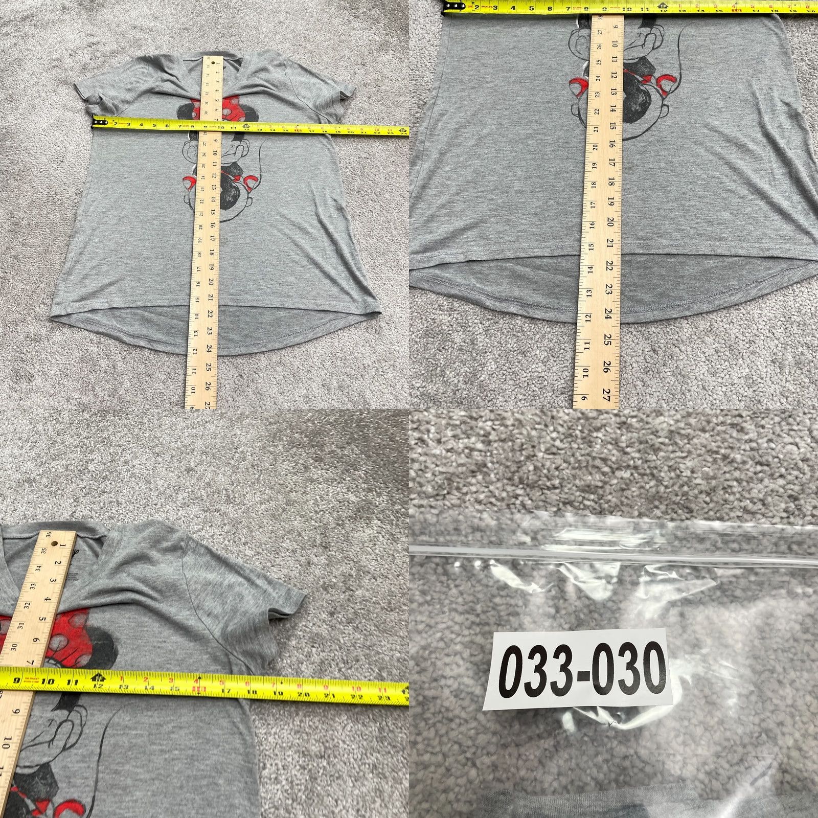 Disney Disney T-Shirt Women Gray Mickey Mouse Graphic 90s Cartoon Short Sleeve Crew Neck Top Large Size Regular Fit Size L / US 10 / IT 46 - 8 Thumbnail
