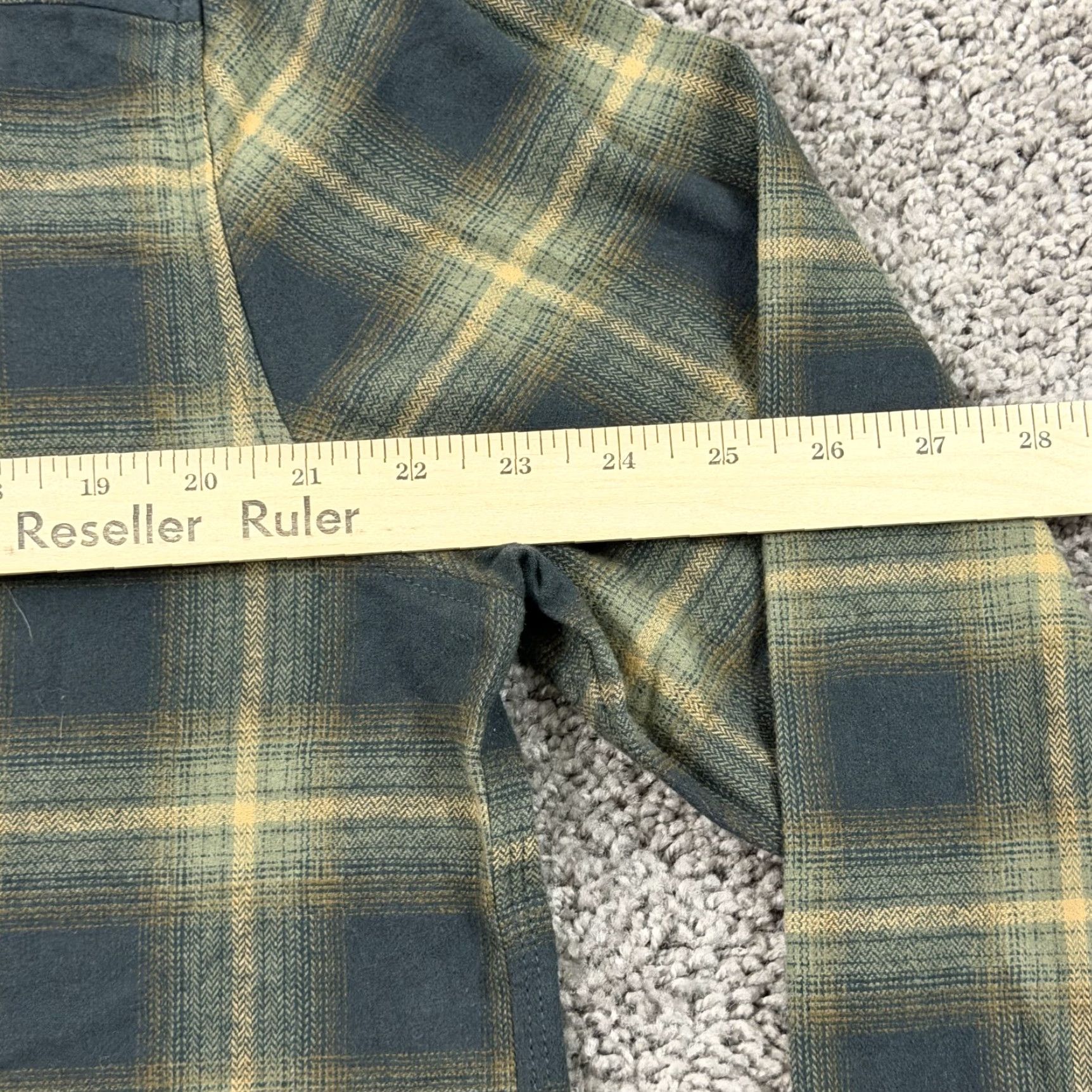 Vintage Jeremiah Shirt Mens Large L Green Plaid Flannel Long Sleeve Button-Up Pockets Outdoor Casual Workwear Size US L / EU 52-54 / 3 - 6 Thumbnail