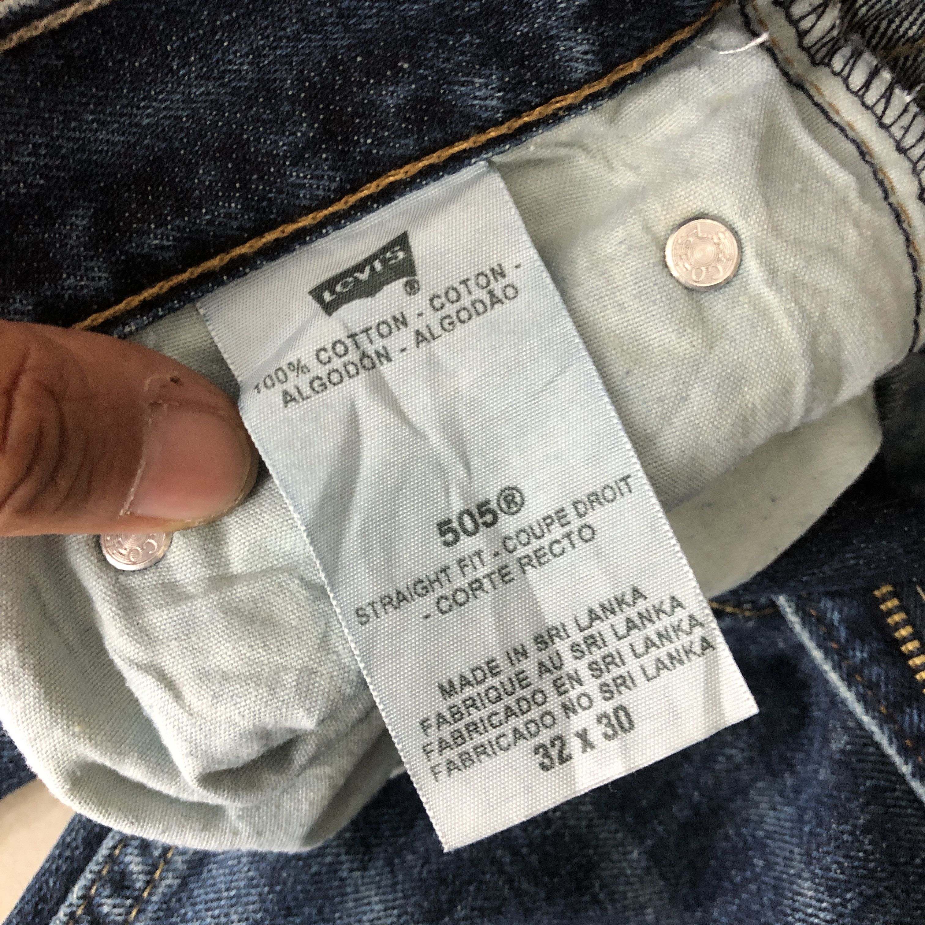 Levi's Vintage Y2K Levis Faded Jeans Levi's 505 Stonewash Denim Size US 30 / EU 46 - 9 Thumbnail