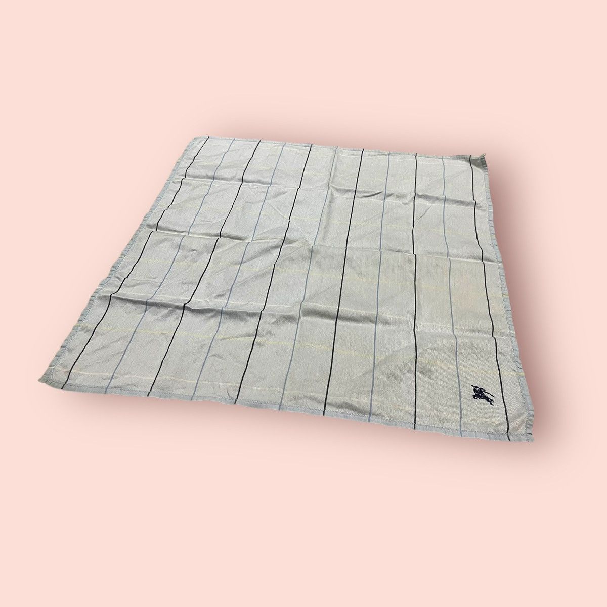 Burberry × Designer VINTAGE BURBERRYS LIGHT BLUE PLAID BANDANA/HANDKERCHIEF Size ONE SIZE - 18 Thumbnail
