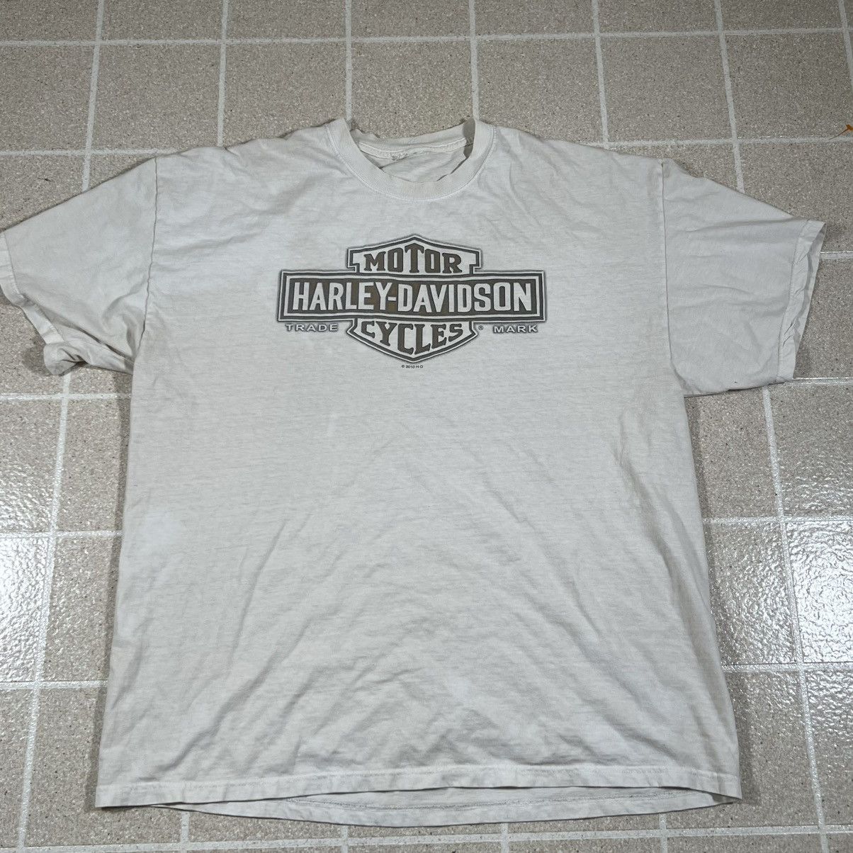 Harley Davidson Harley-Davidson T Shirt Tee Bikers Logo Mens XL Gowanda Y2K Size US XL / EU 56 / 4 - 1 Thumbnail