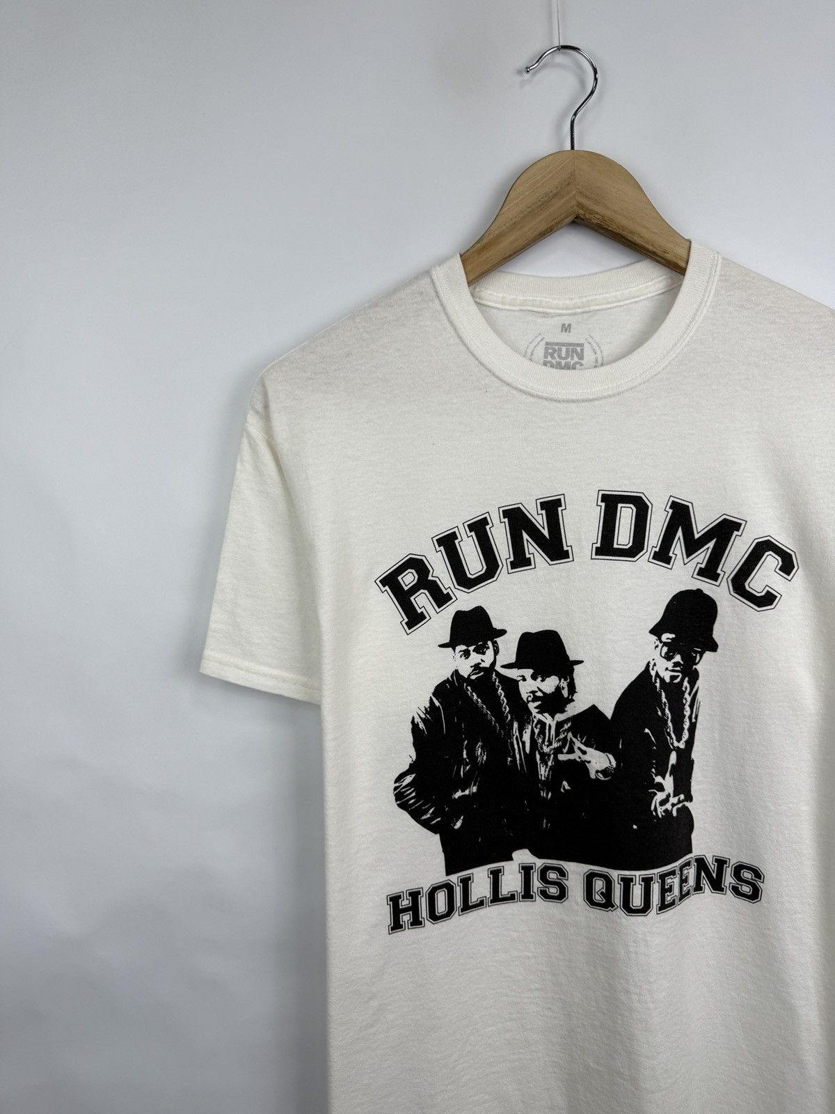 RUN DMC 🇺🇸 Vintage Y2K RUN DMC Hollis Queens Rap Hip Hop Band T-Shirt Size US M / EU 48-50 / 2 - 2 Thumbnail