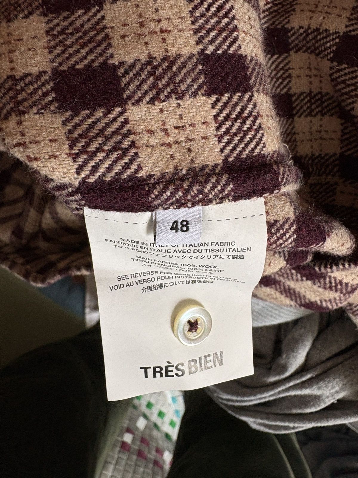 Tres Bien Tres Bien everywear oversized flannel Size US L / EU 52-54 / 3 - 4 Thumbnail