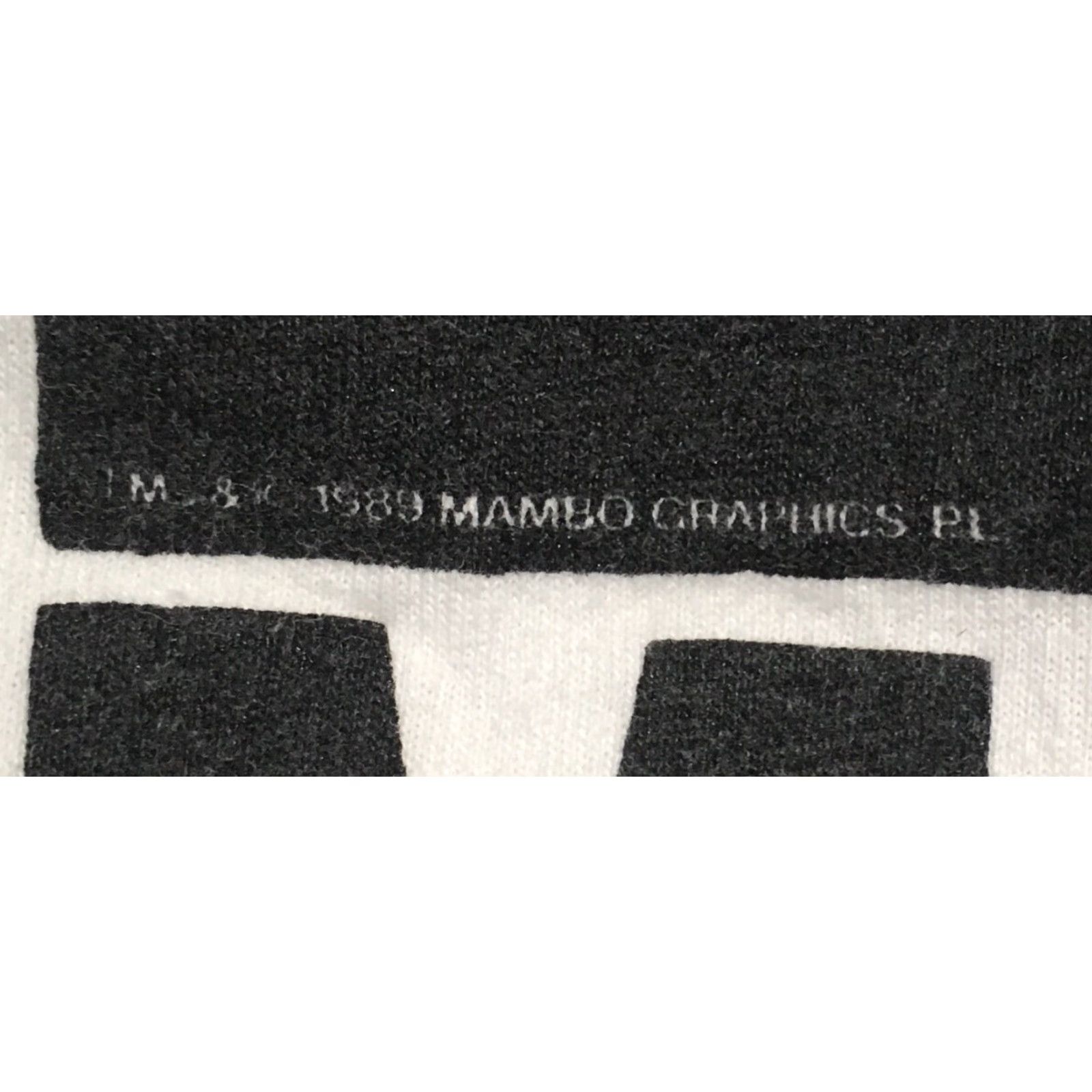 Mambo Vtg MAMBO Accept No Substitutes Crop Top T Shirt c 1989 80s 90s Surf Art Worn Mens One Size White Graphic Tee Size US M / EU 48-50 / 2 - 7 Thumbnail