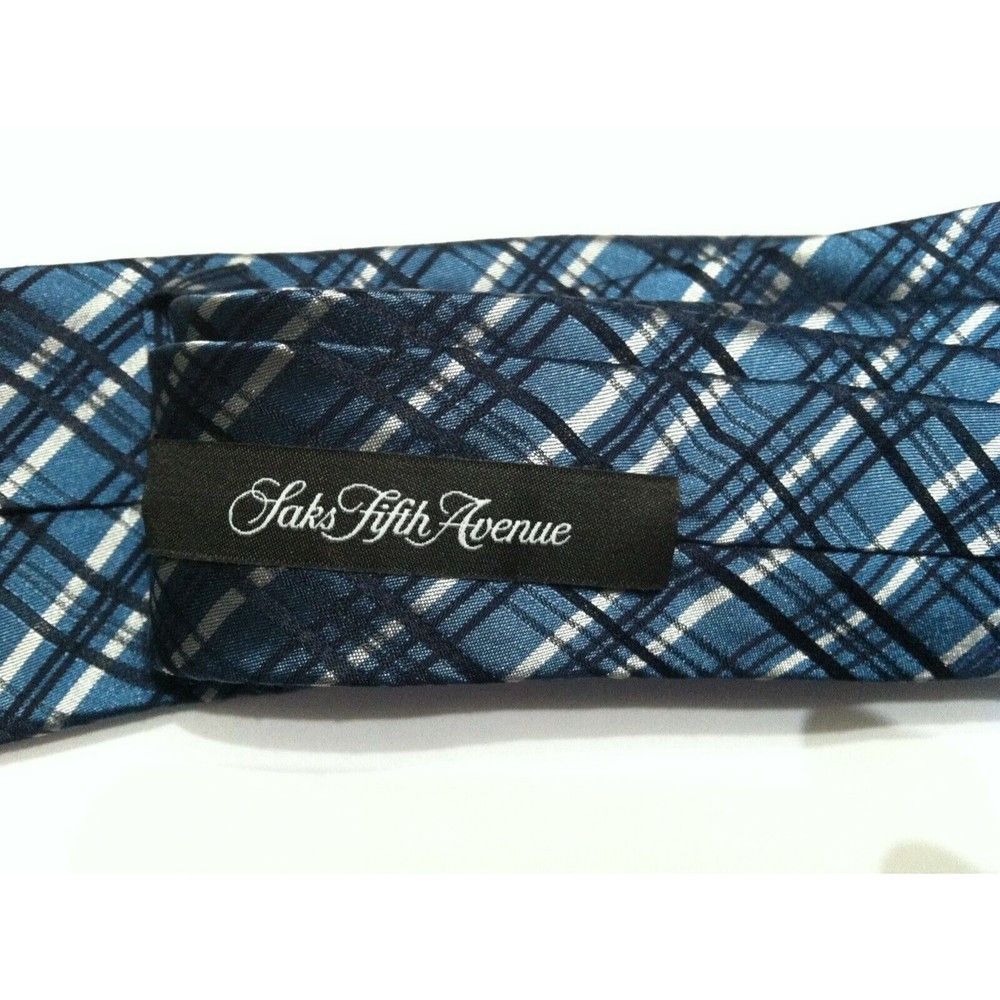 Saks Fifth Avenue SAKS FIFTH AVENUE MENS NEW 86%SILK 14%VISCOSE TIE W: 2 3/4" Size ONE SIZE - 2 Thumbnail