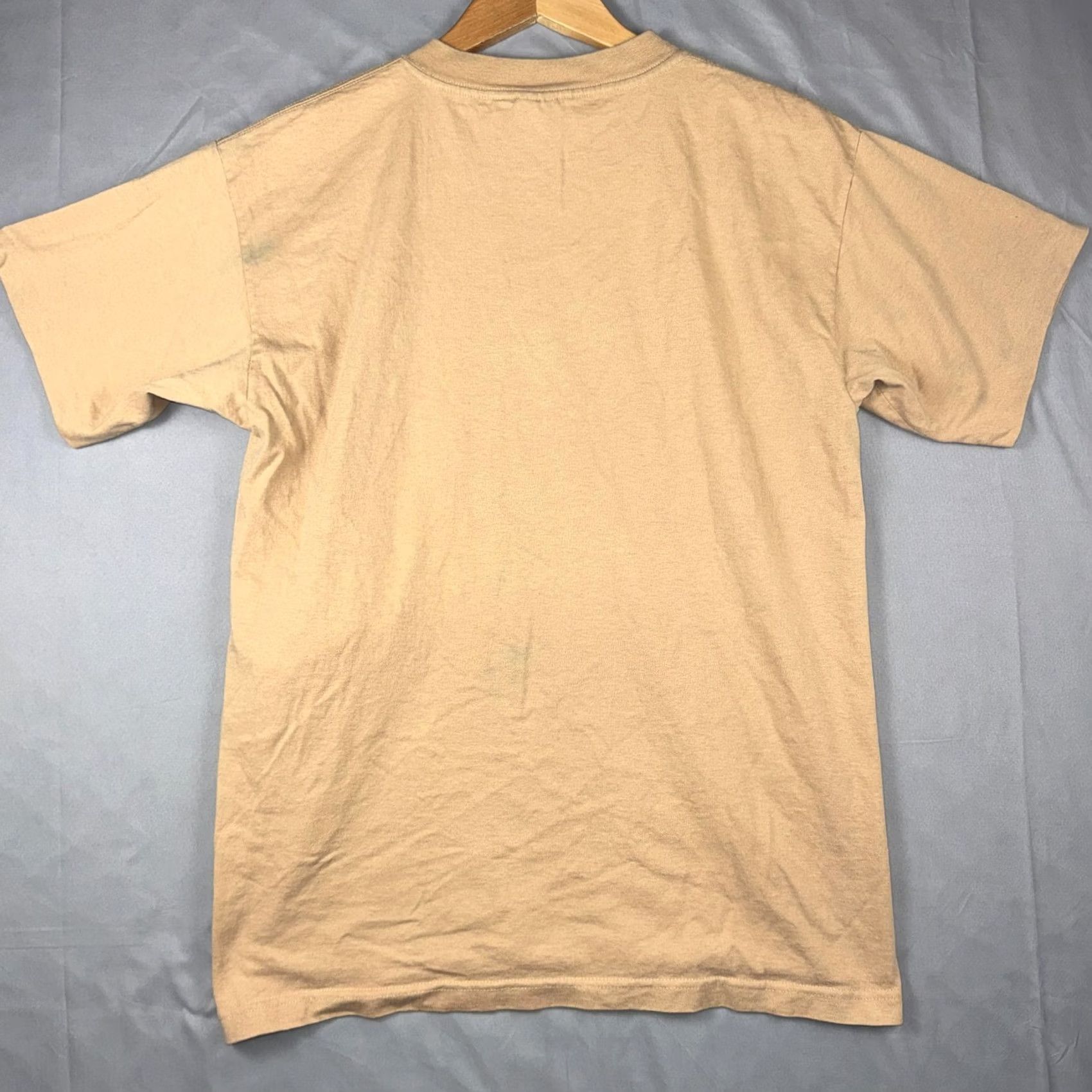 Vintage VINTAGE Murina T-Shirt Mens Large Beige Graphic Print Crew Neck Short Sleeve Tribal Southwestern Petroglyph Size US L / EU 52-54 / 3 - 2 Thumbnail