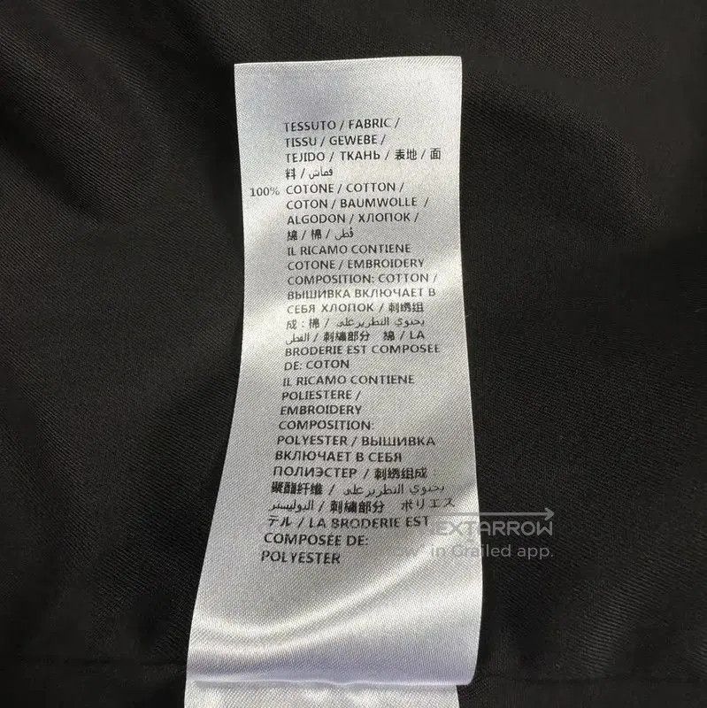Alexander McQueen Alexander McQueen Black Cotton Embroidered Long Jacket . Size US XL / EU 56 / 4 - 7 Thumbnail
