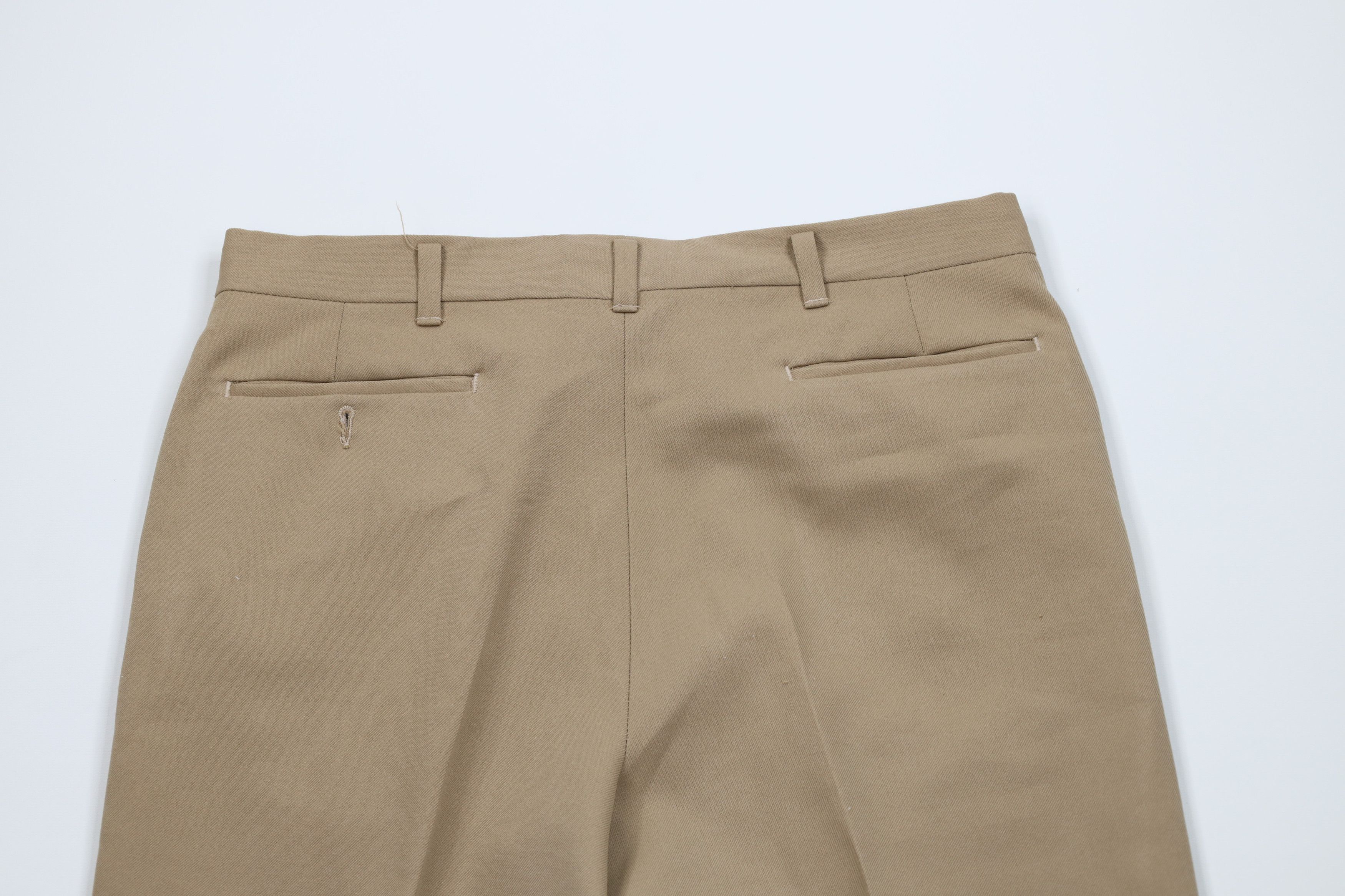 Vintage Vintage 70s Streetwear Flared Wide Leg Chino Pants Beige USA Size US 34 / EU 50 - 10 Thumbnail