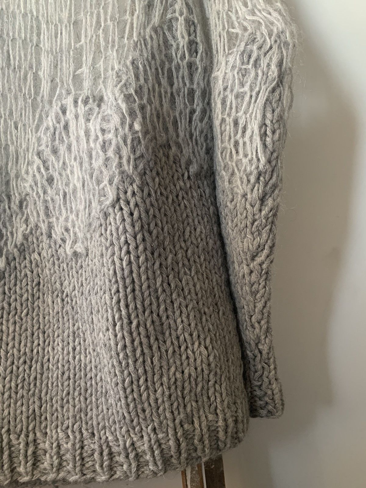 Maison Margiela MAISON MARGIELA WEB KNIT PUNK WOOL MOHAIR SWEATER JUMPER Size M / US 6-8 / IT 42-44 - 4 Thumbnail