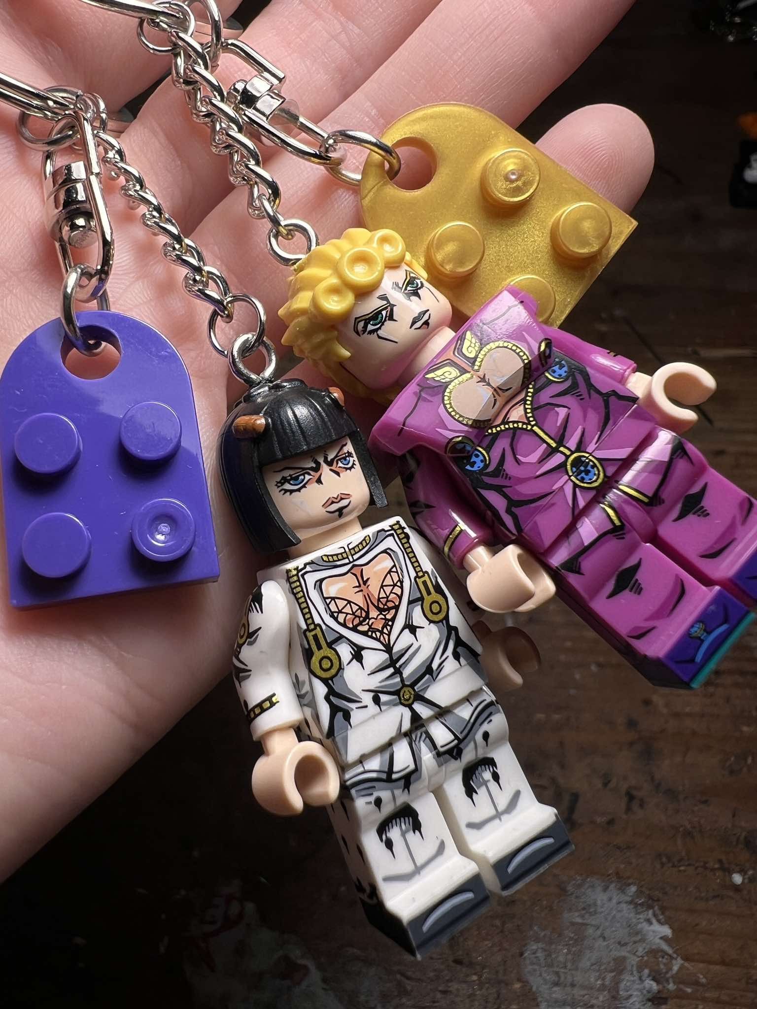 Other Jojo Giorno Bucaratti anime minifigure keychain Size ONE SIZE - 1 Thumbnail