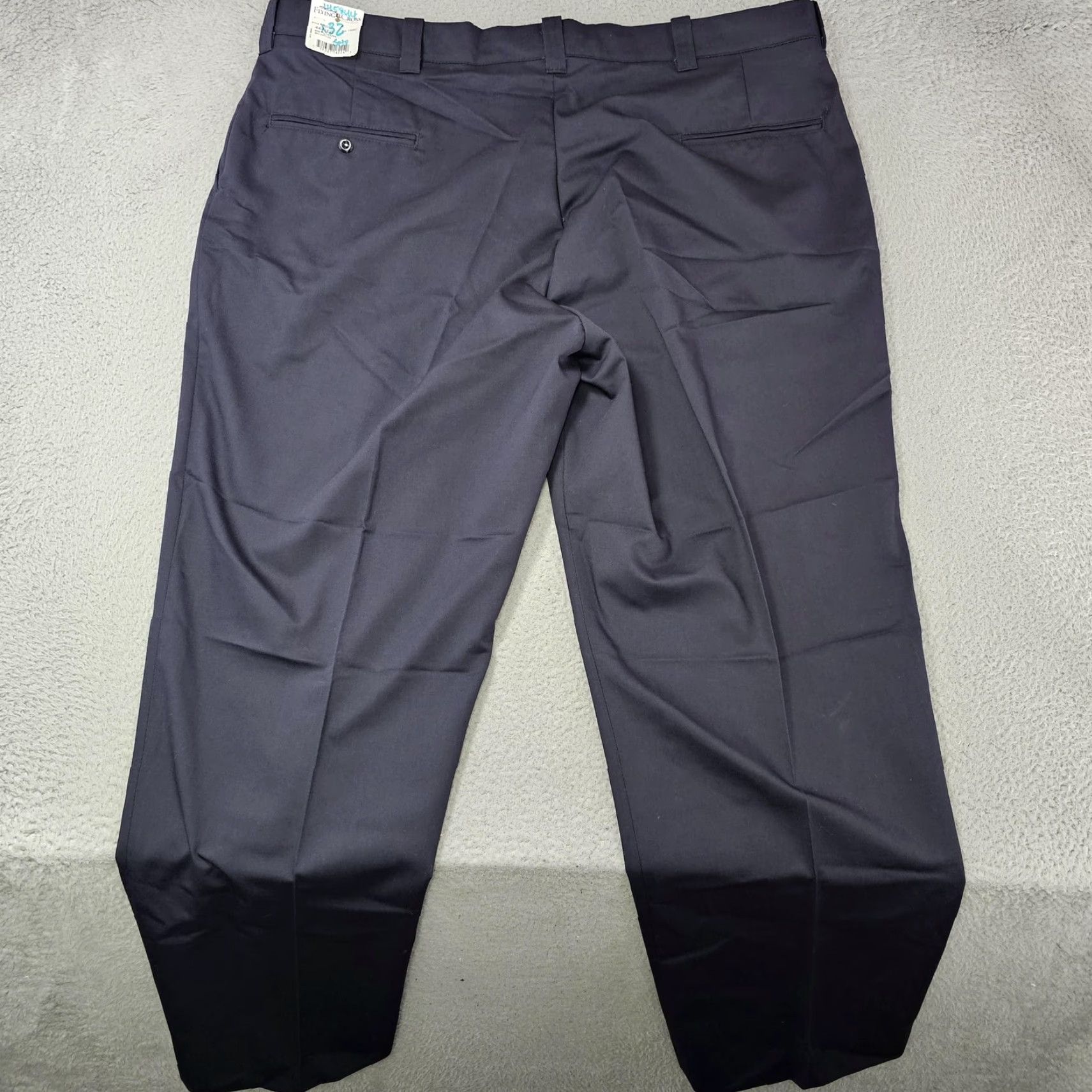 Vintage Flying Cross Dress Pants Mens 44x32 Navy Blue Uniform Workwear Polyester Cotton Size US 44 / EU 60 - 7 Thumbnail