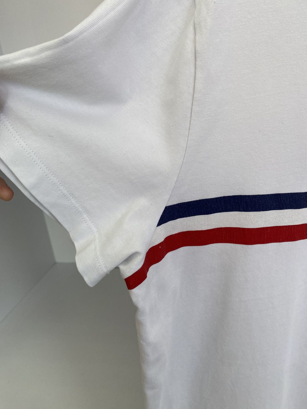 Moncler Vintage Moncler Striped Crew Neck T-Shirt Size US L / EU 52-54 / 3 - 9 Thumbnail