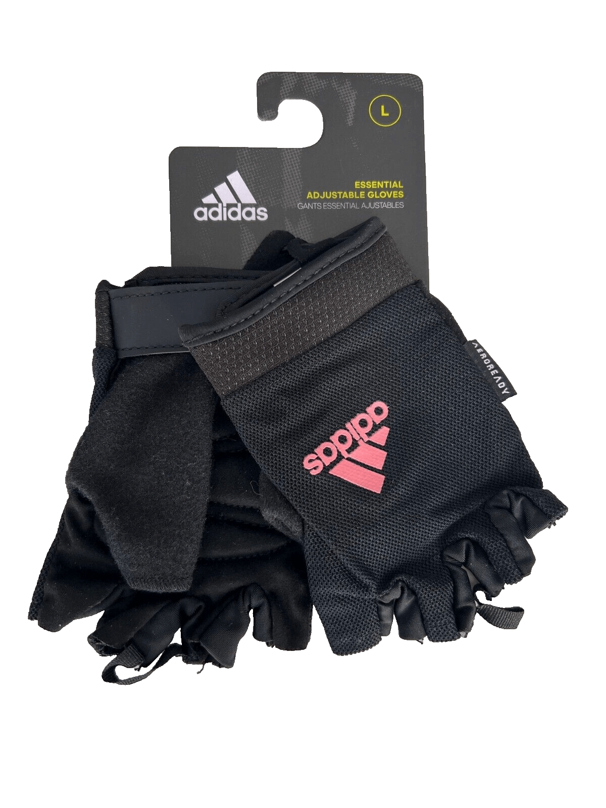 Adidas Adidas Workout Fingerless Gloves Black / Pink ( L ) Size ONE SIZE - 1 Preview