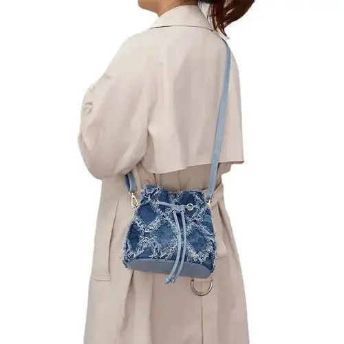 Japanese Brand × Vintage Retro Design Denim Tote Bag Size ONE SIZE - 1 Thumbnail