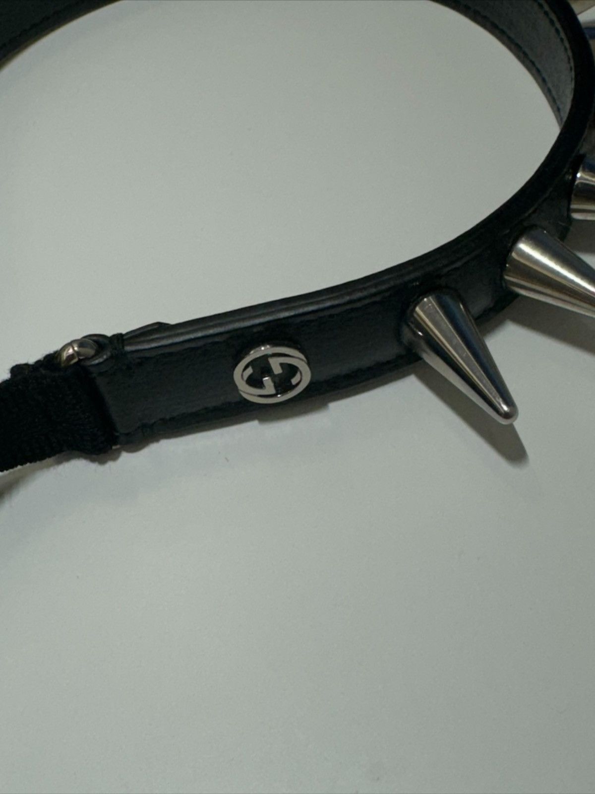 Gucci Gucci Leather Spiked Headband Size ONE SIZE - 3 Thumbnail