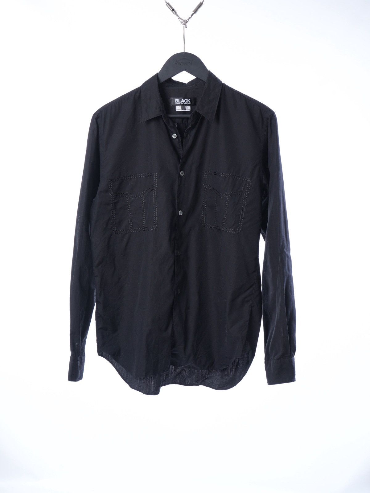 Comme des Garcons Black Comme Des Garcons Black Shirt Longsleeve printed pocket Size US L / EU 52-54 / 3 - 1 Thumbnail