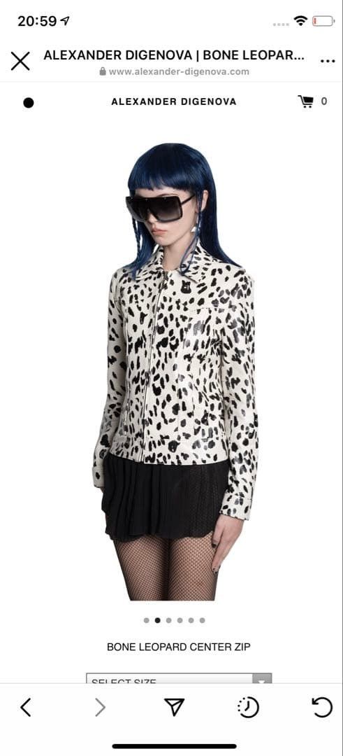ALEXANDER DIGENOVA Snow Leopard Leather Jacket Size US S / EU 44-46 / 1 - 5 Thumbnail