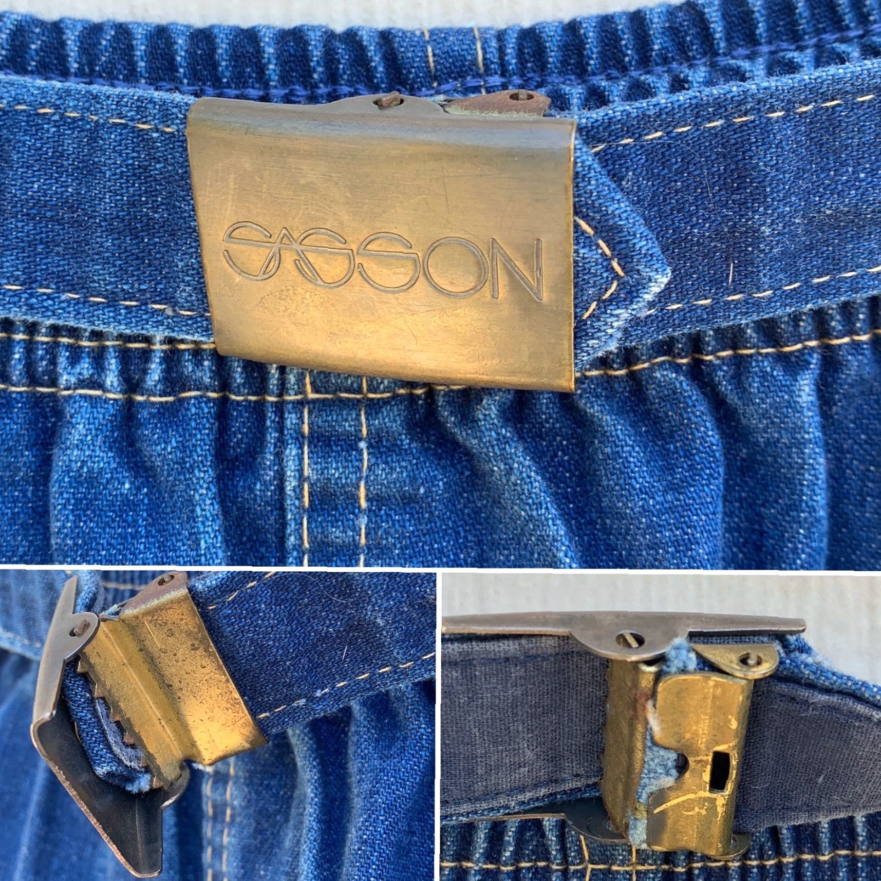 Vintage VINTAGE Sasson Denim Skirt 70s 80s 6 28” Waist Made In USA Union Label Blue Denim Skirt Womens Size 28" / US 6 / IT 42 - 7 Thumbnail