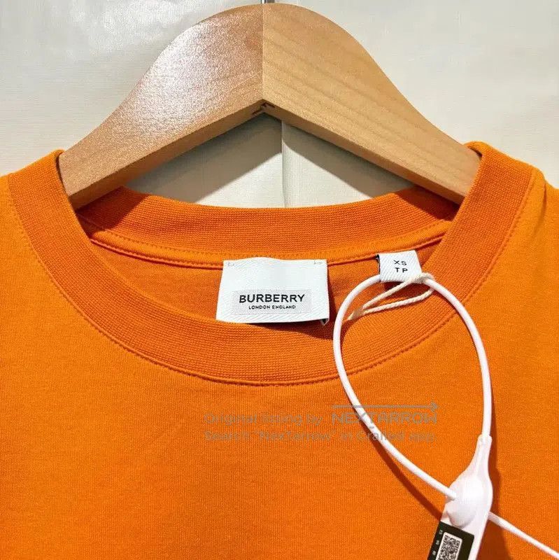 Burberry Burberry Orange Short Sleeve T-Shirt for Women. Size XS / US 0-2 / IT 36-38 - 3 Thumbnail