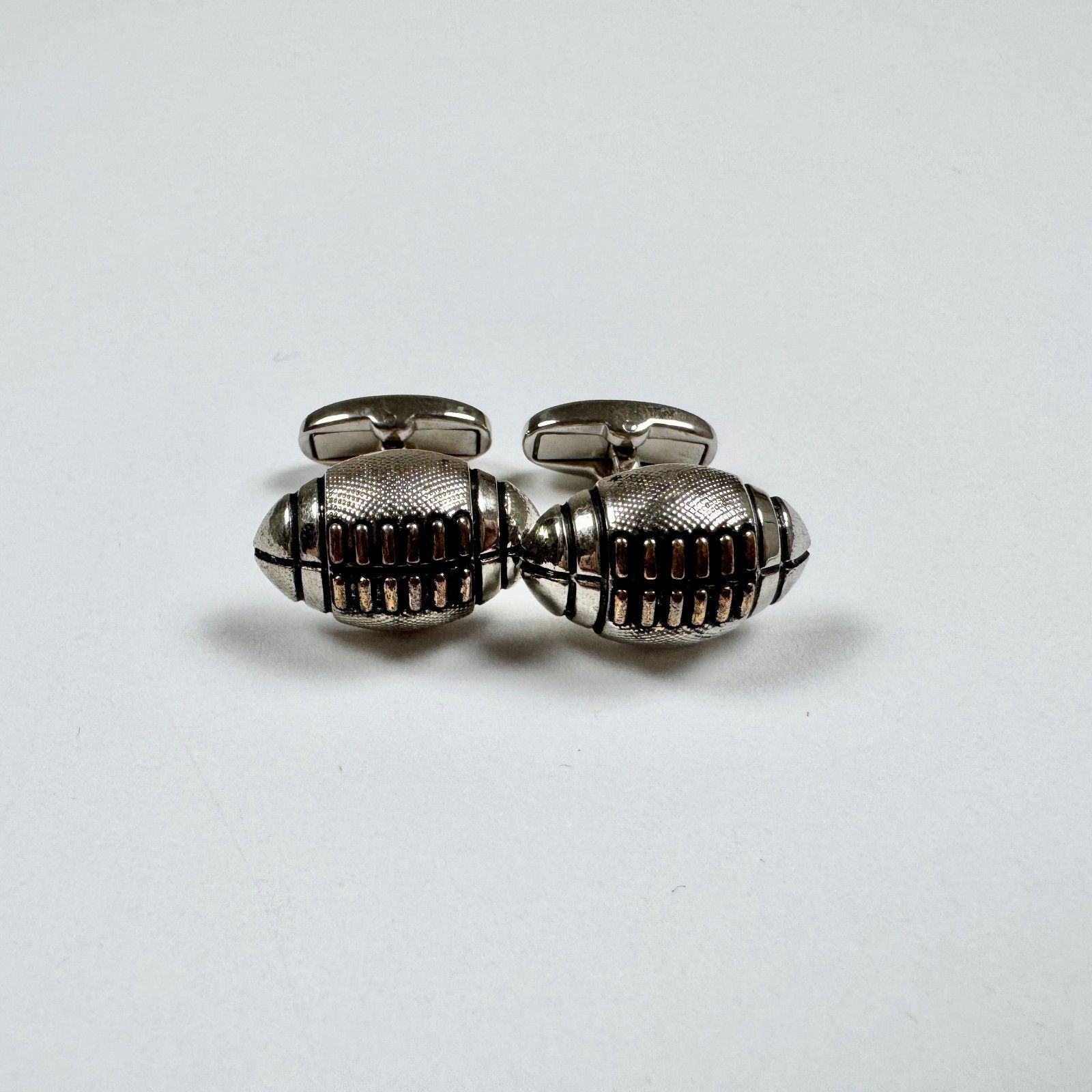 Paul Smith Paul Smith Silver Football Rugby Cufflinks Sporty Size ONE SIZE - 7 Thumbnail