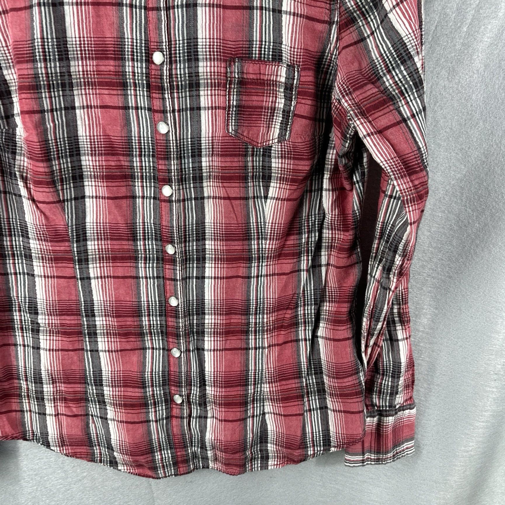 Guess VINTAGE Guess Western Shirt Womens L Red Plaid Long Sleeve Cowgirl 90s Country Button-Up Size L / US 10 / IT 46 - 5 Thumbnail