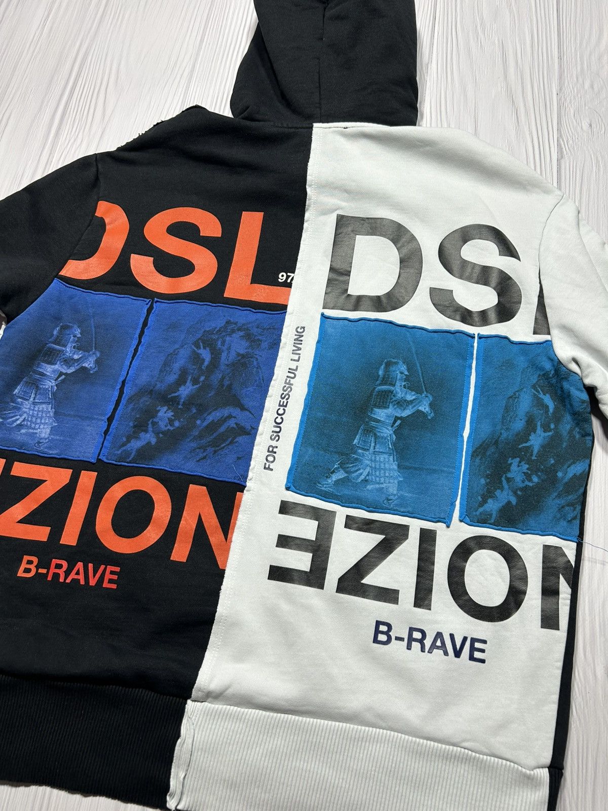 Diesel Rare Diesel Brave Division Big Logo Patch Hoodie Size S Size US S / EU 44-46 / 1 - 10 Thumbnail