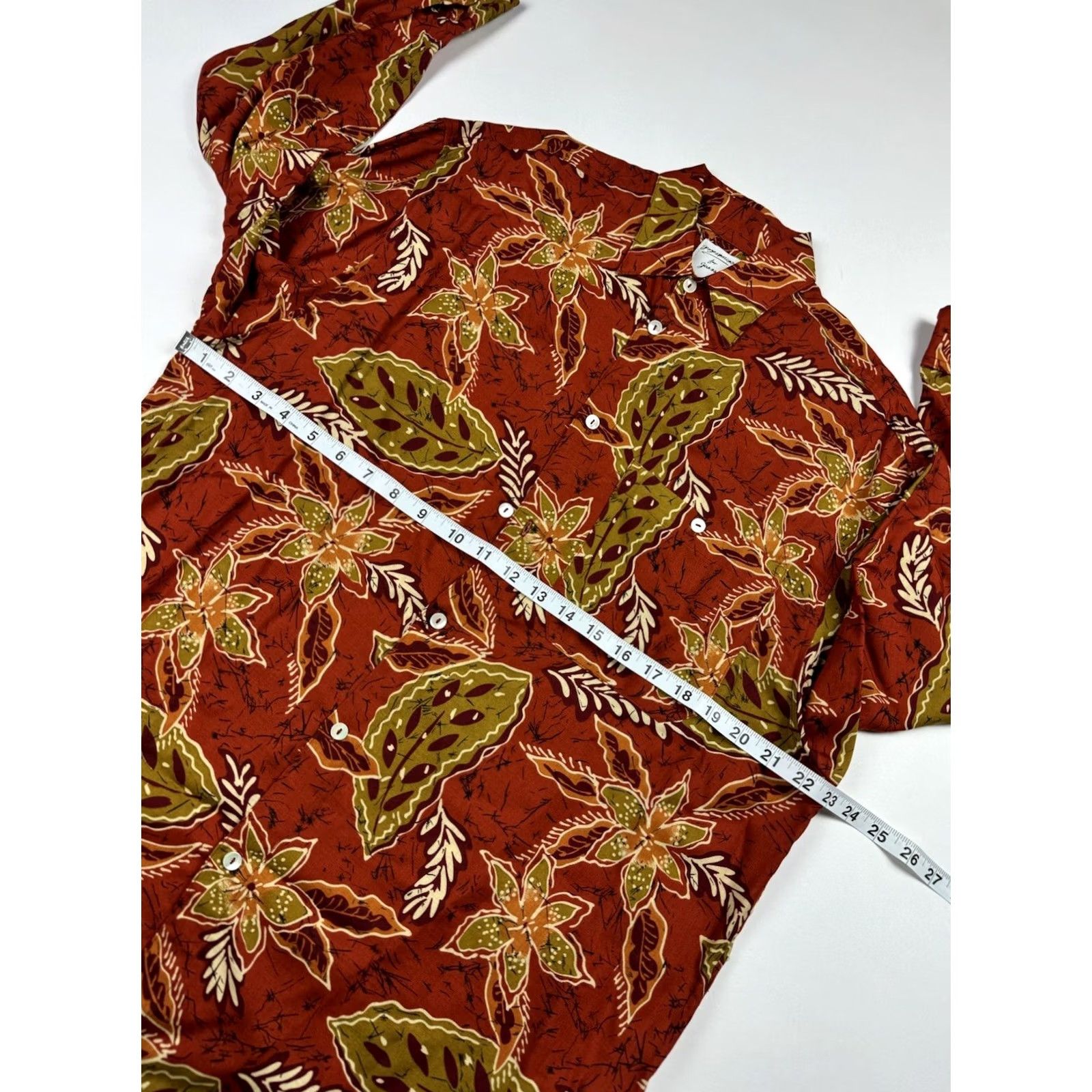 Guess VINTAGE GUESS BUTTON-UP SHIRT Women’s Size 1 Floral USA Rayon Long Sleeve Collared Size XS / US 0-2 / IT 36-38 - 6 Thumbnail